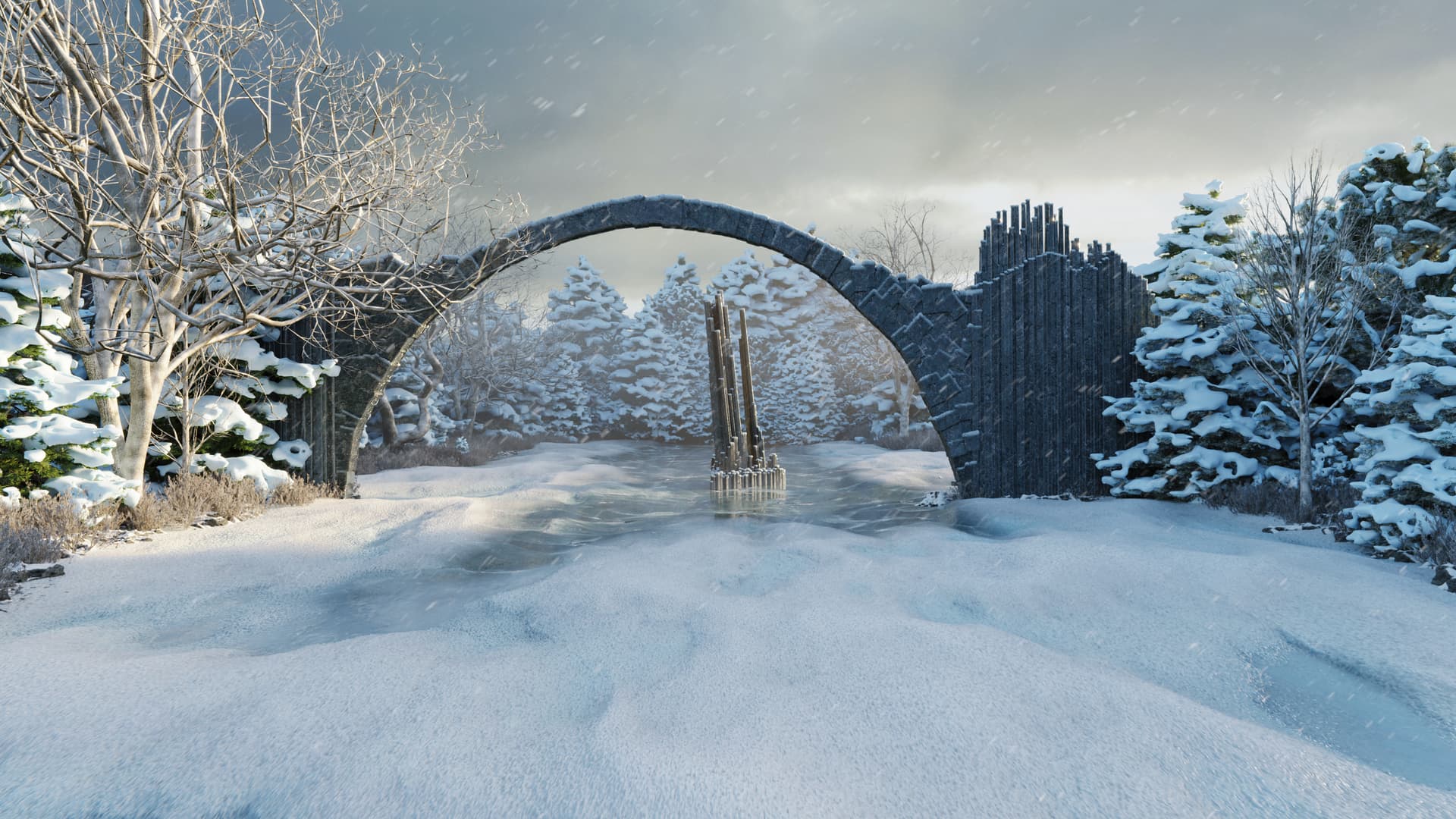 1920x1080 The Devil's Bridge (based on Rakotzbrücke, Germany) Projects Artists Community