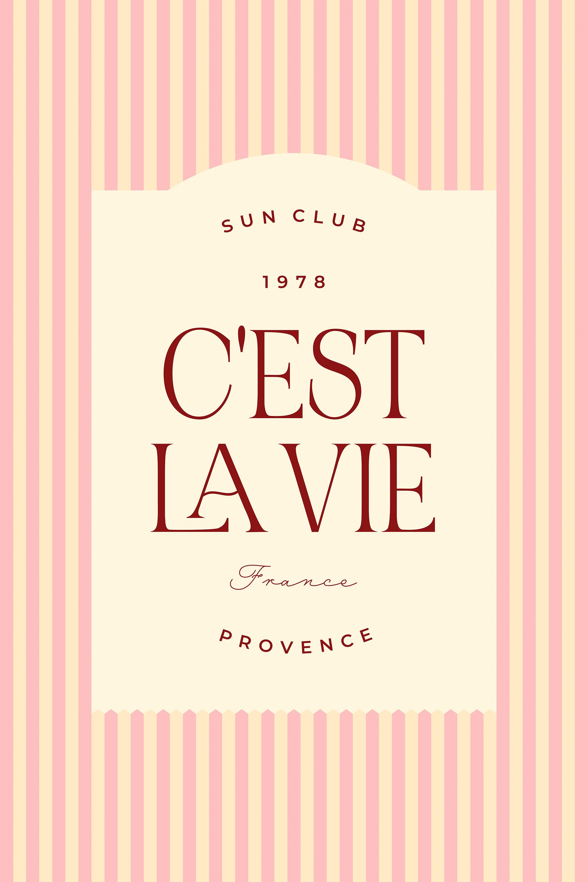 2000x3000 C'est La Vie Print 39 x 59 in