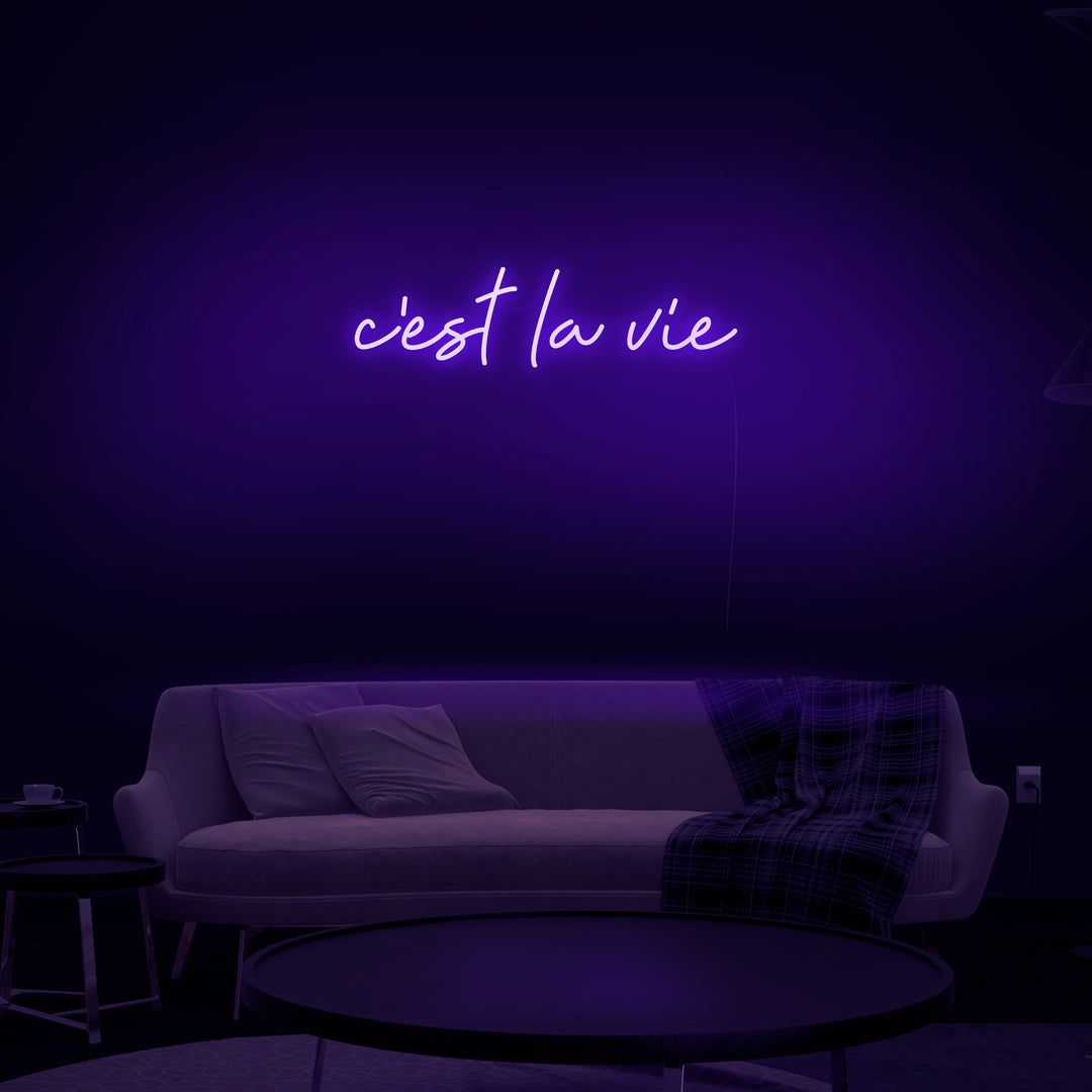 1080x1080 'C'est La Vie' Neon Sign