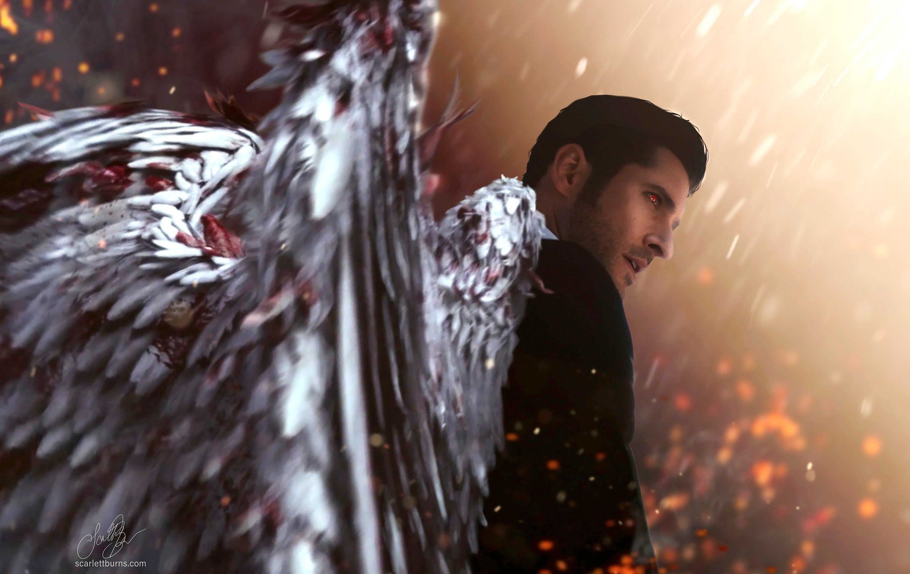3000x1893 Lucifer Laptop Wallpaper