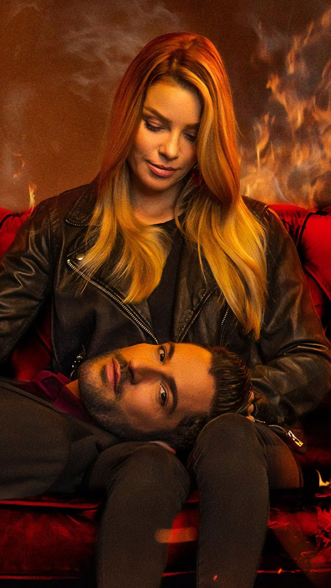 1080x1920 Phone wallpaper: Lucifer Morningstar, Tv Show, Lucifer, Tom Ellis, Lauren German, Lucifer (Tv Show), Chloe Decker 1341204