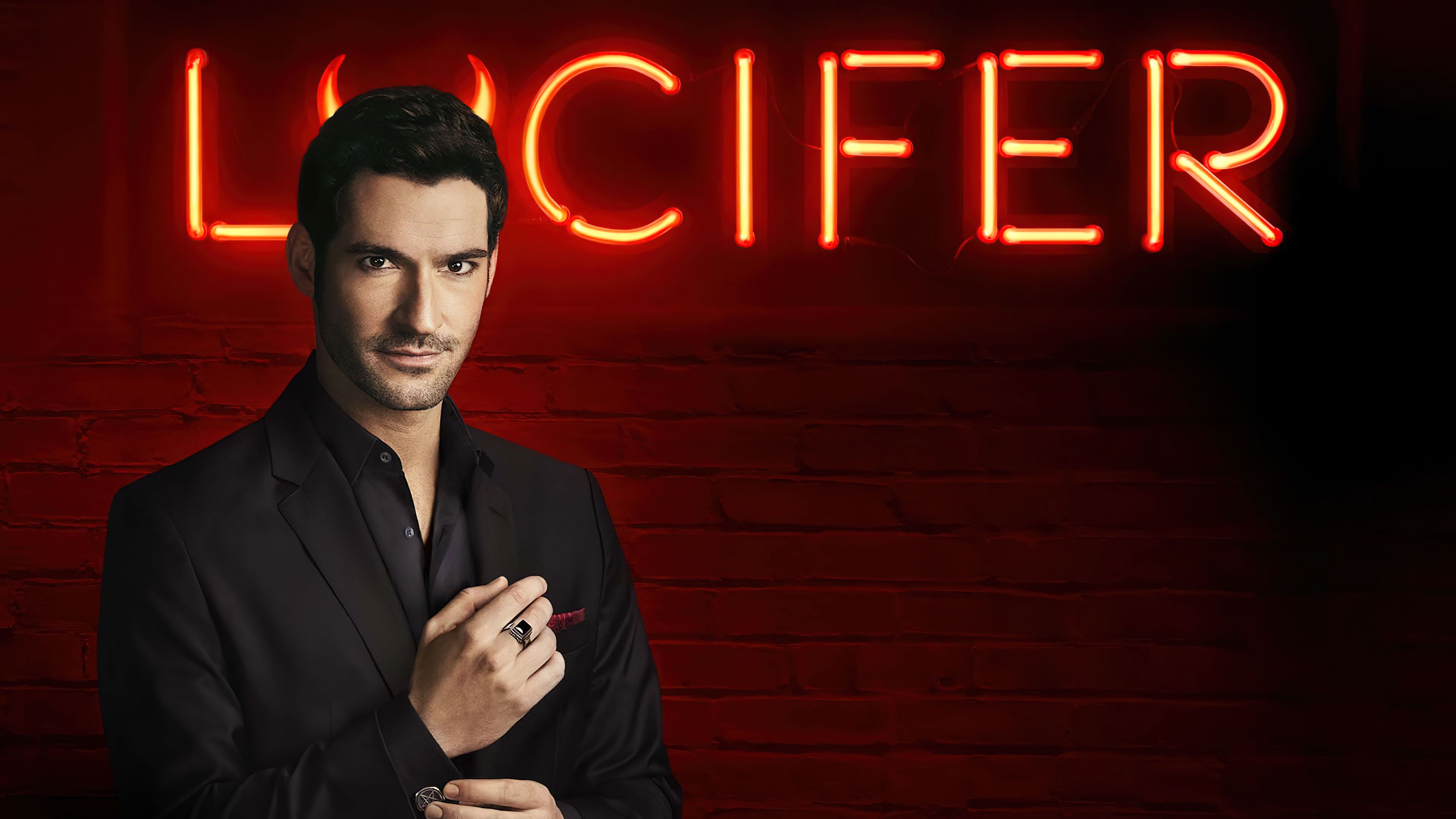 3840x2160 Tom Ellis Wallpaper 4K, Lucifer Morningstar, Season 2