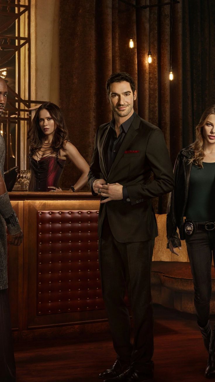 736x1307 Wallpaper Lucifer, Tom Ellis, Lauren German, Kevin Alejandro, Best TV Series, Movies