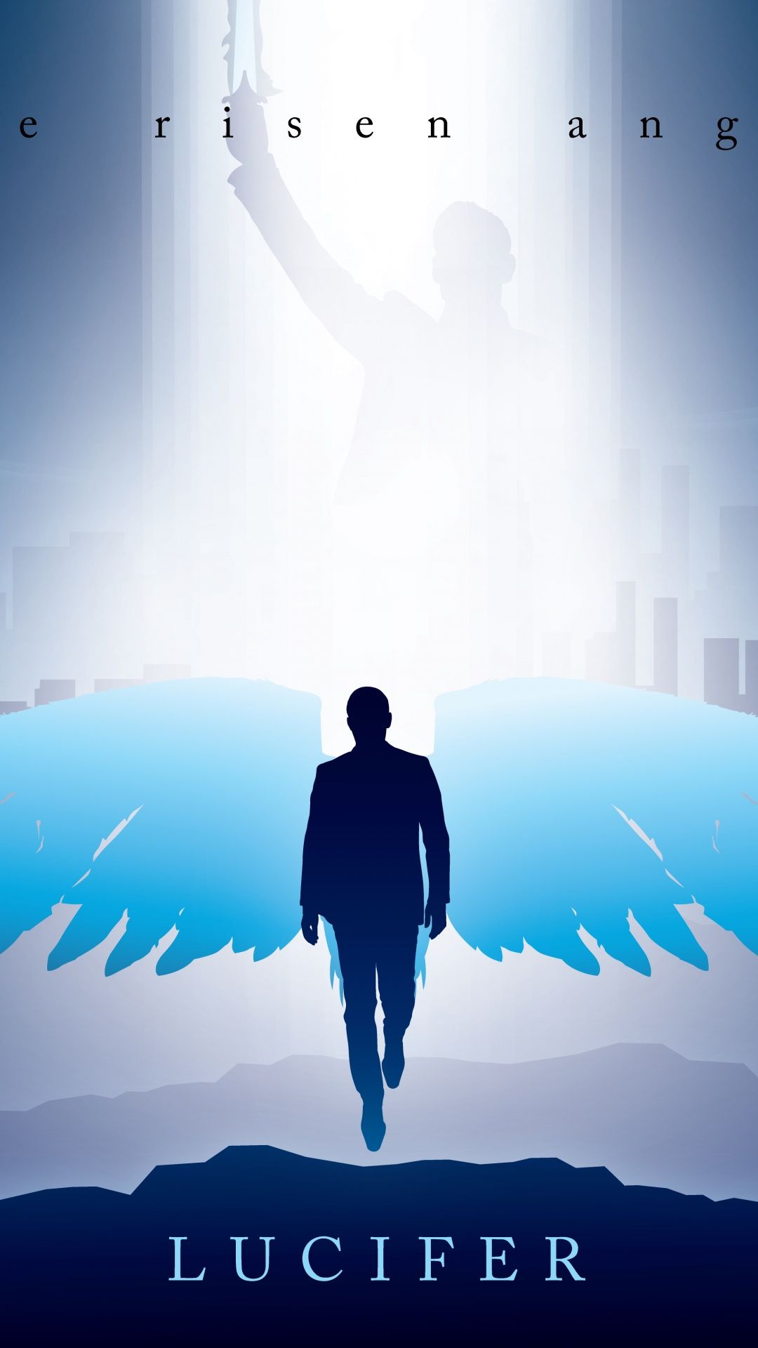 1080x1920 Lucifer Morningstar Wallpaper 4K, Angel, Minimal art