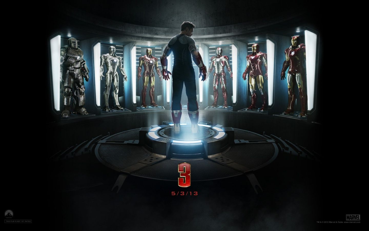1440x900 Iron Man 3 Generation of Suits 4K UHD Wallpaper for UltraHD Desktop and TV : Smartphone and Tablet Devices