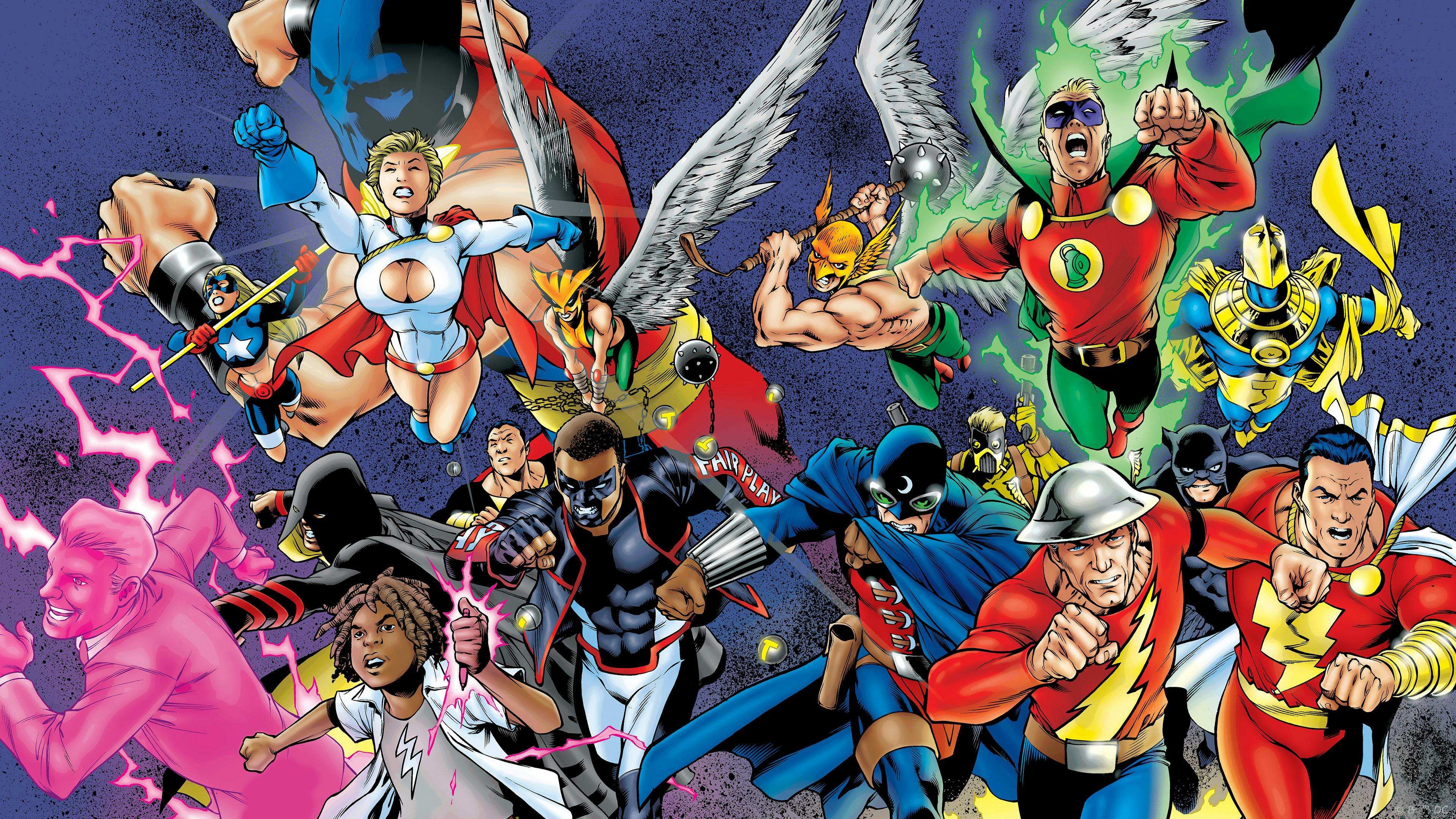 3840x2160 Justice Society: Princes of Darkness. DC Comics Collection