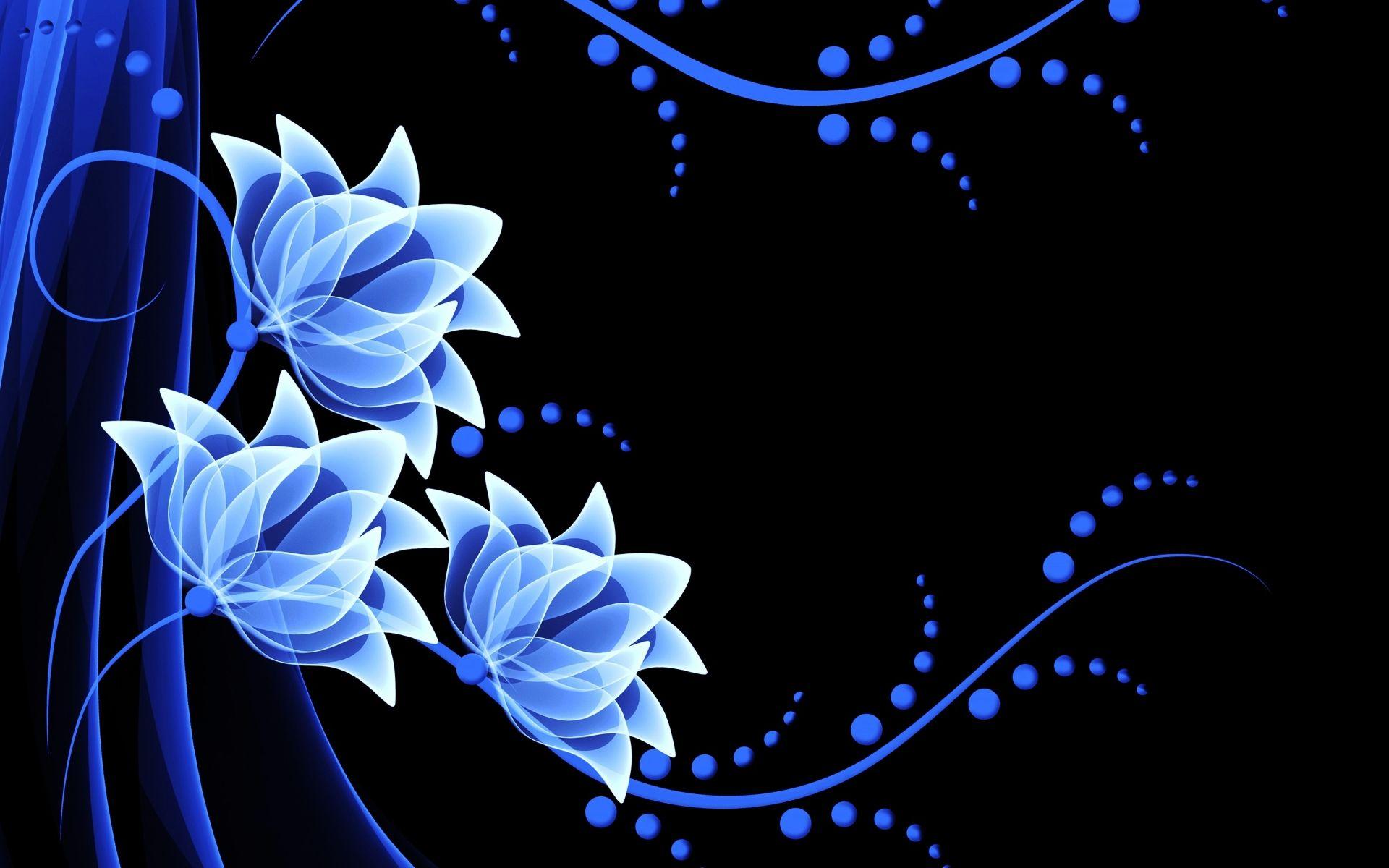 1920x1200 White & Blue Flowers desktop PC and Mac wallpaper