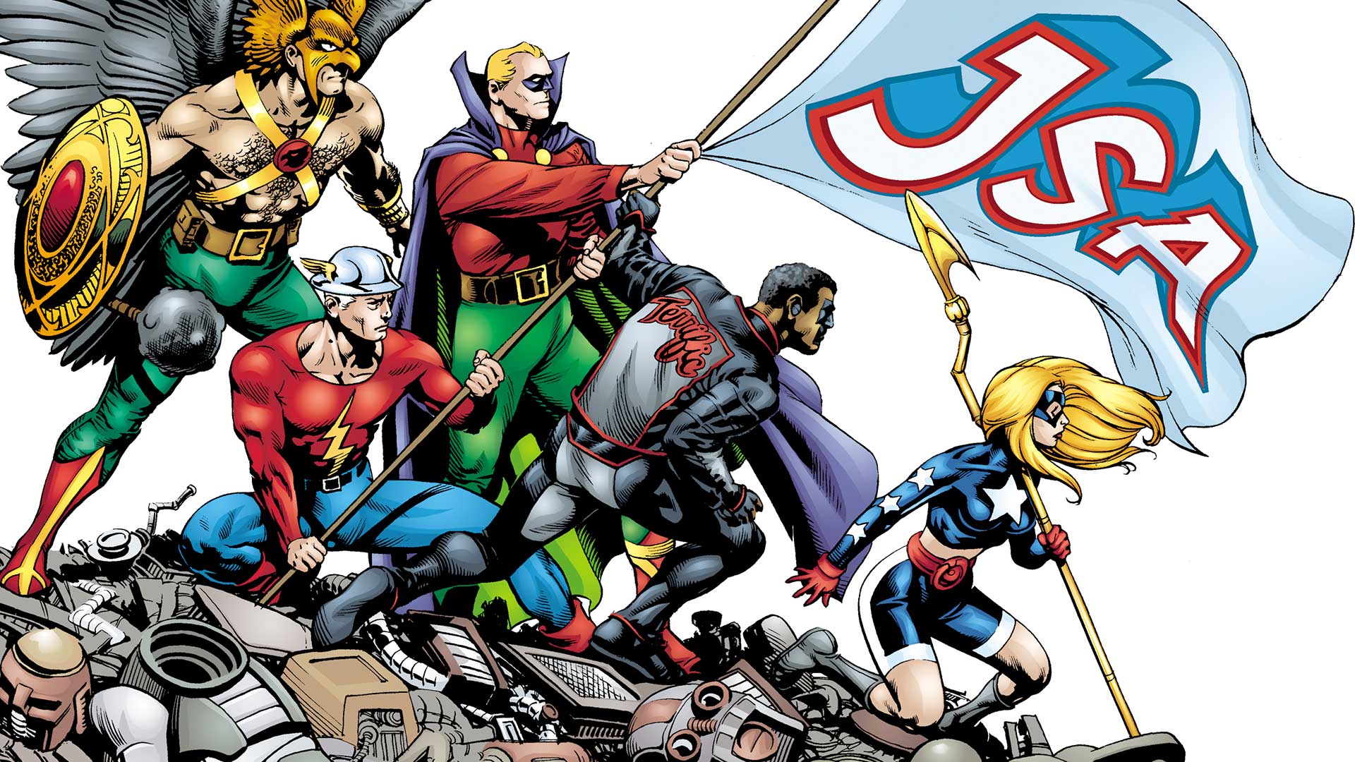 1920x1080 Justice Society of America. Official DC Character