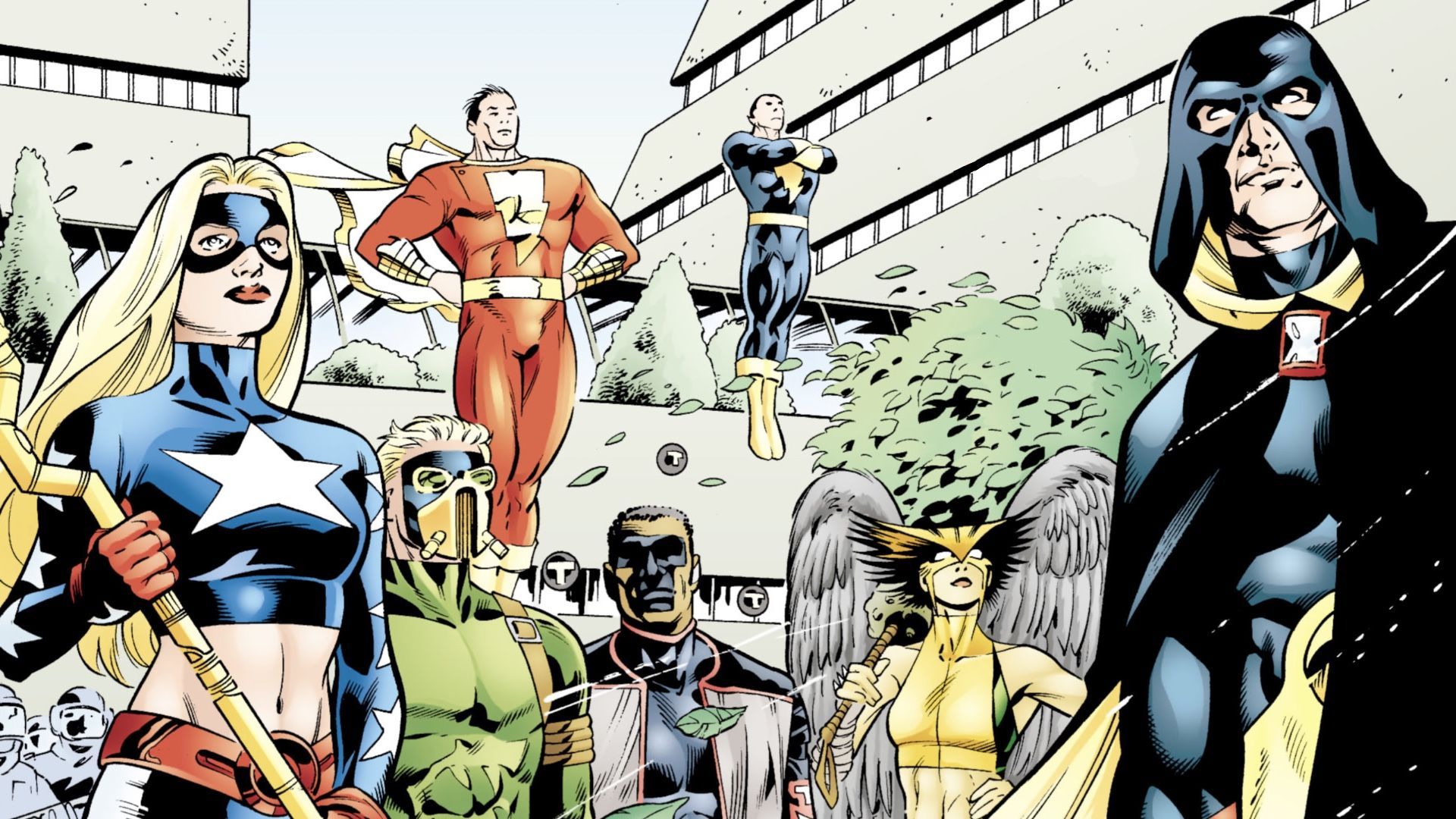 1920x1080 The comic history of Shazam and the Justice Society