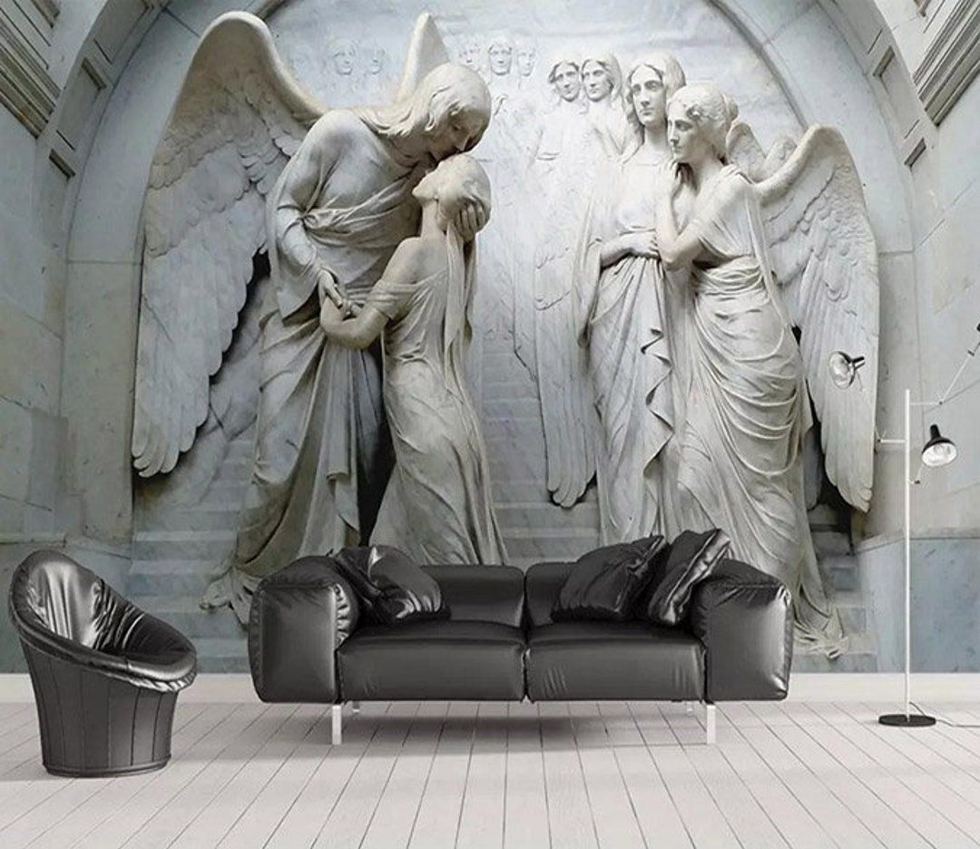 1080x936 Statue Angel 2125 Wallpaper Mural Self Adhesive Peel and Stick Wall Sticker Wall Decoration Design Removable