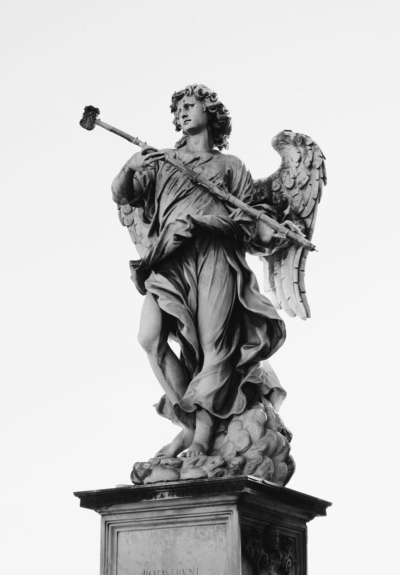 800x1148 Angel Statue Image Wallpaper