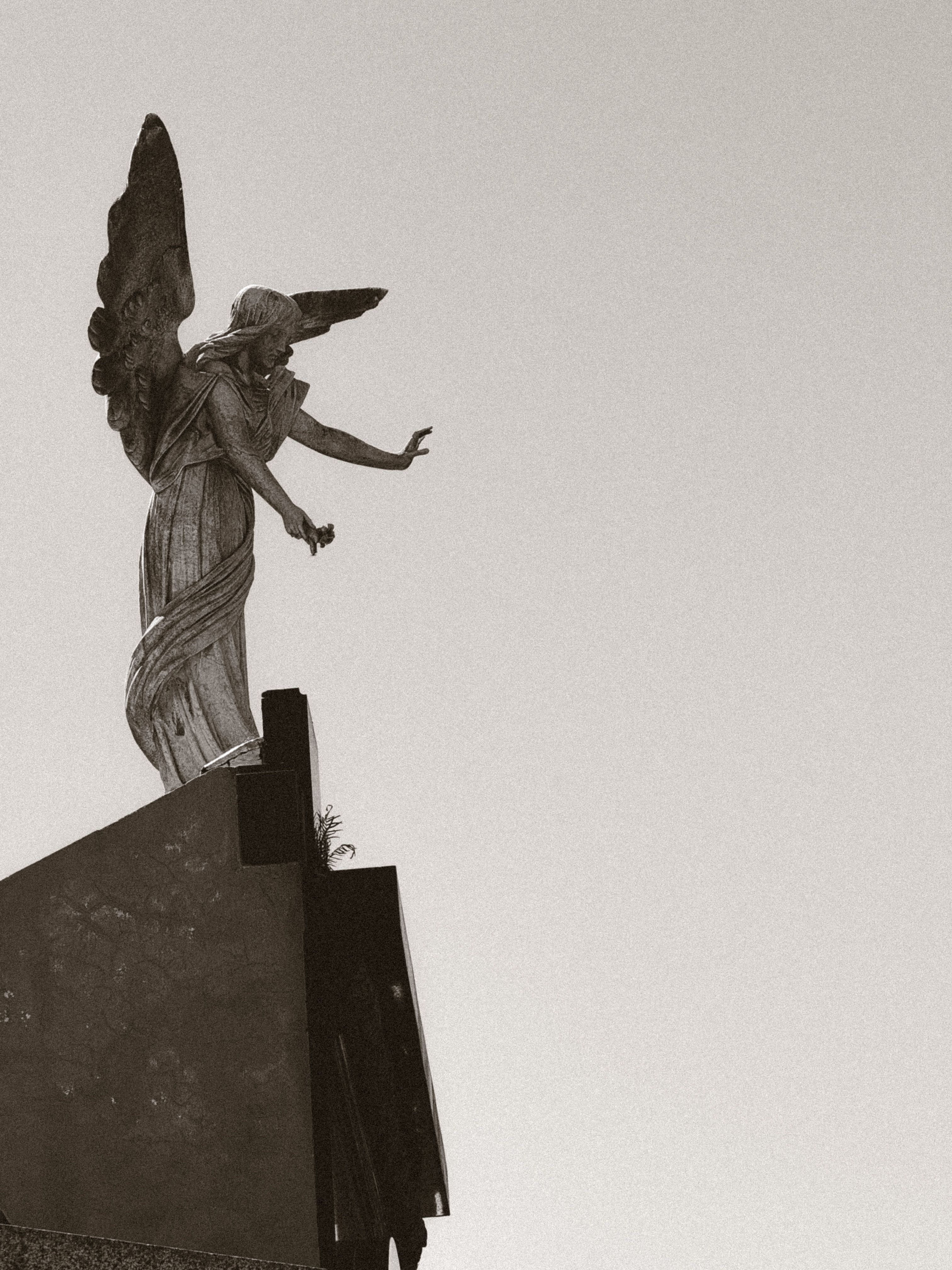 3024x4032 Angel Sculpture on Wall · Free