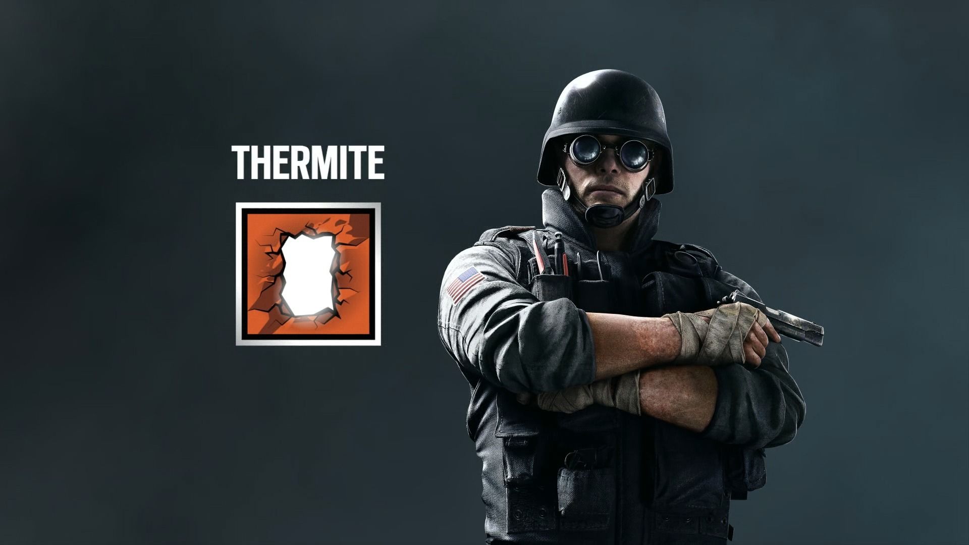 1920x1080 Wallpaper Ubisoft, Thermite, Tom clancy's rainbow six siege for mobile and desktop, section игры, resolution 1920x1080
