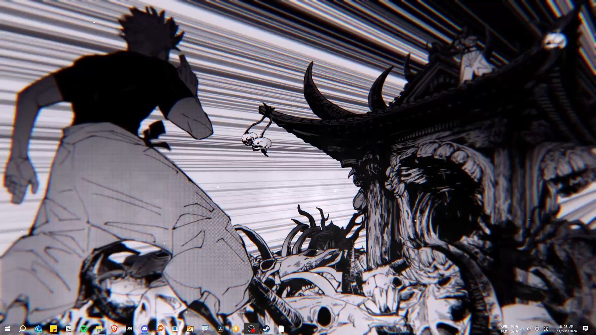 1920x1080 Gojo Vs Sukuna Domain Clash Wallpaper