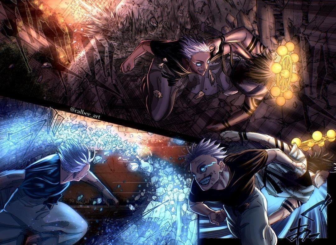 1080x789 Gojo Vs Sukuna Manga Wallpaper