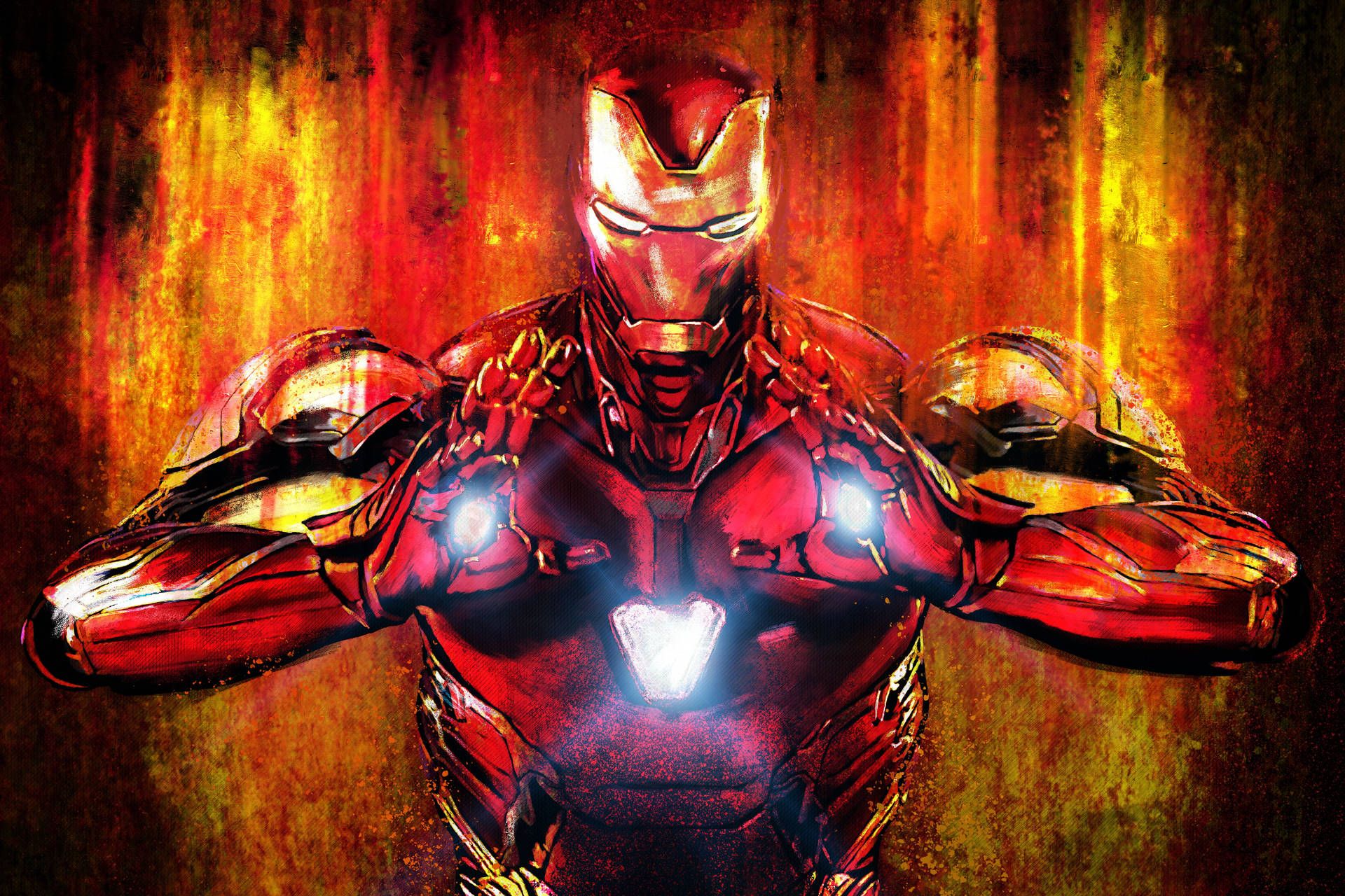 1920x1280 Iron Man Mark 85 Beams Charged Wallpaper
