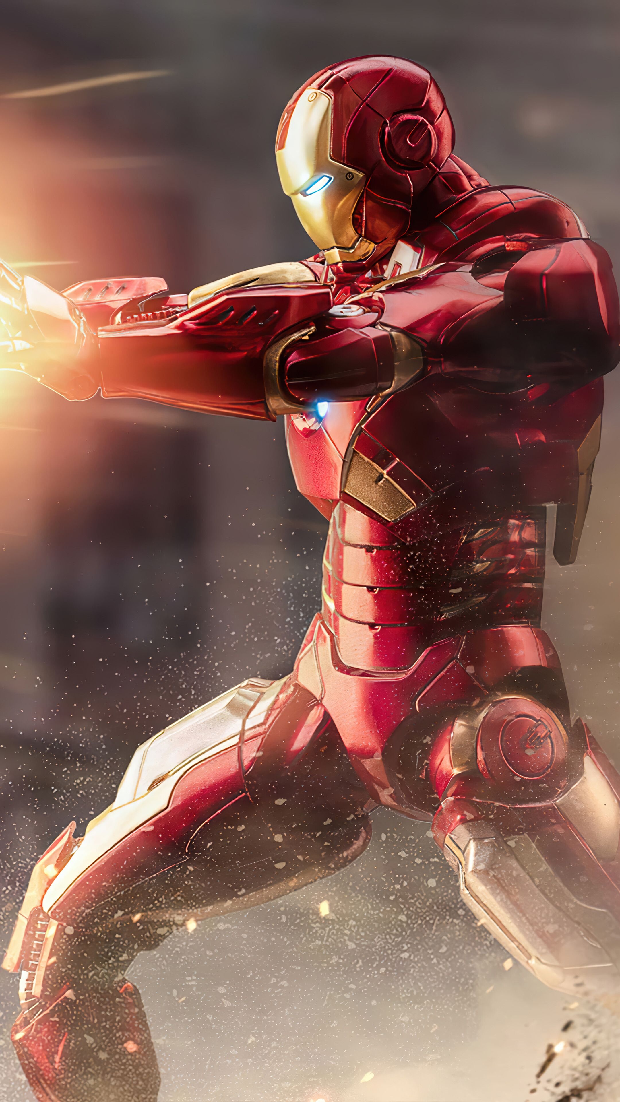 2160x3840 Iron Man Repulsor Blasts 4K Wallpaper iPhone HD Phone b