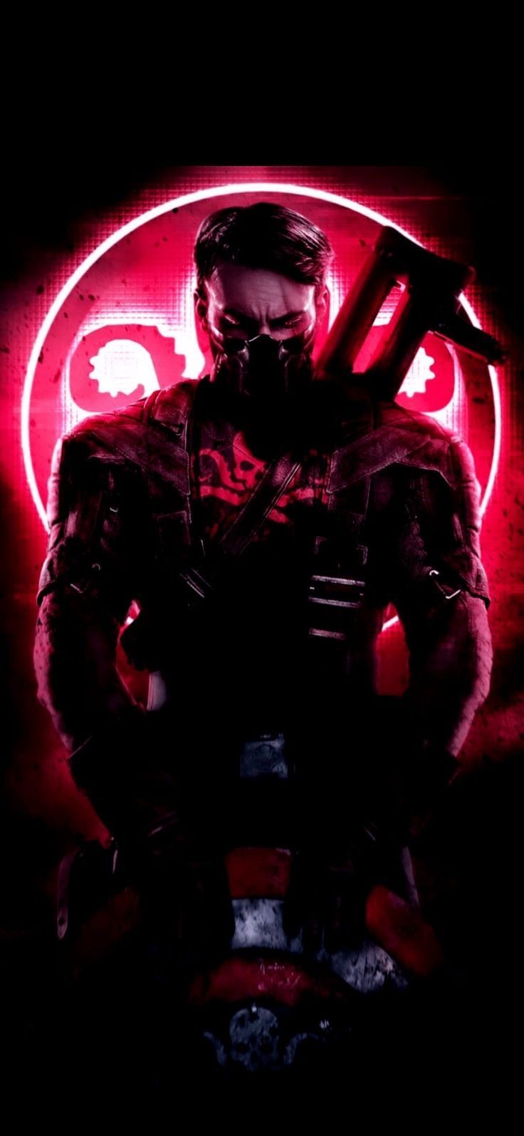 736x1594 The punisher red. Hydra wallpaper marvel, Captain hydra wallpaper, Hydra captain america