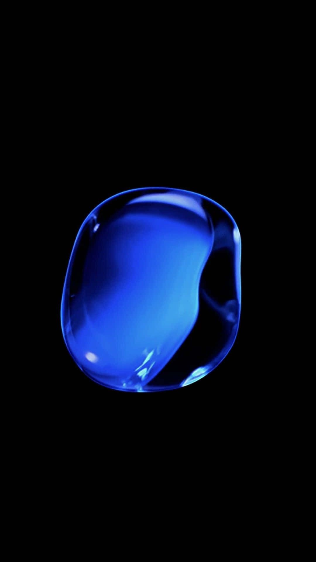 1080x1920 Ios 1 Glossy Blue Bubble Wallpaper
