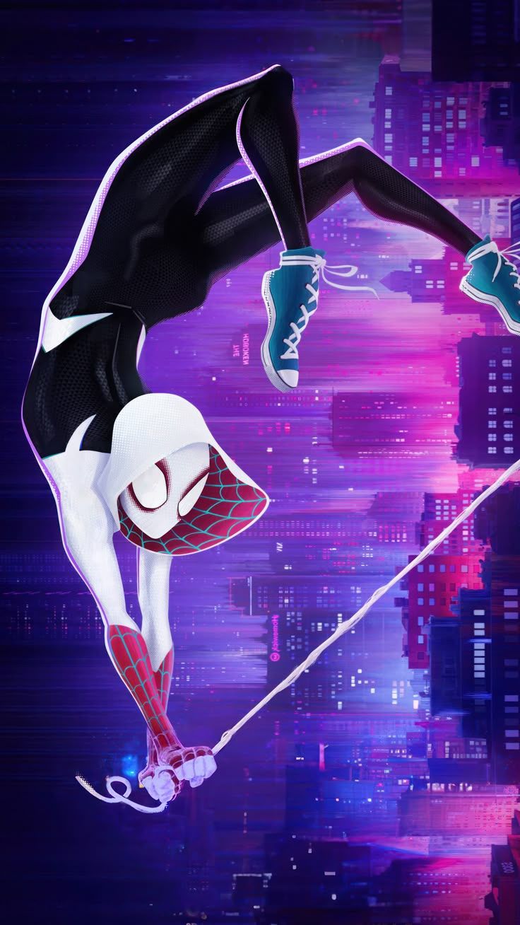736x1308 Spider Man: Into The Spider Verse Poster. Spiderman And Gwen, Art Spiderman, Spiderverse