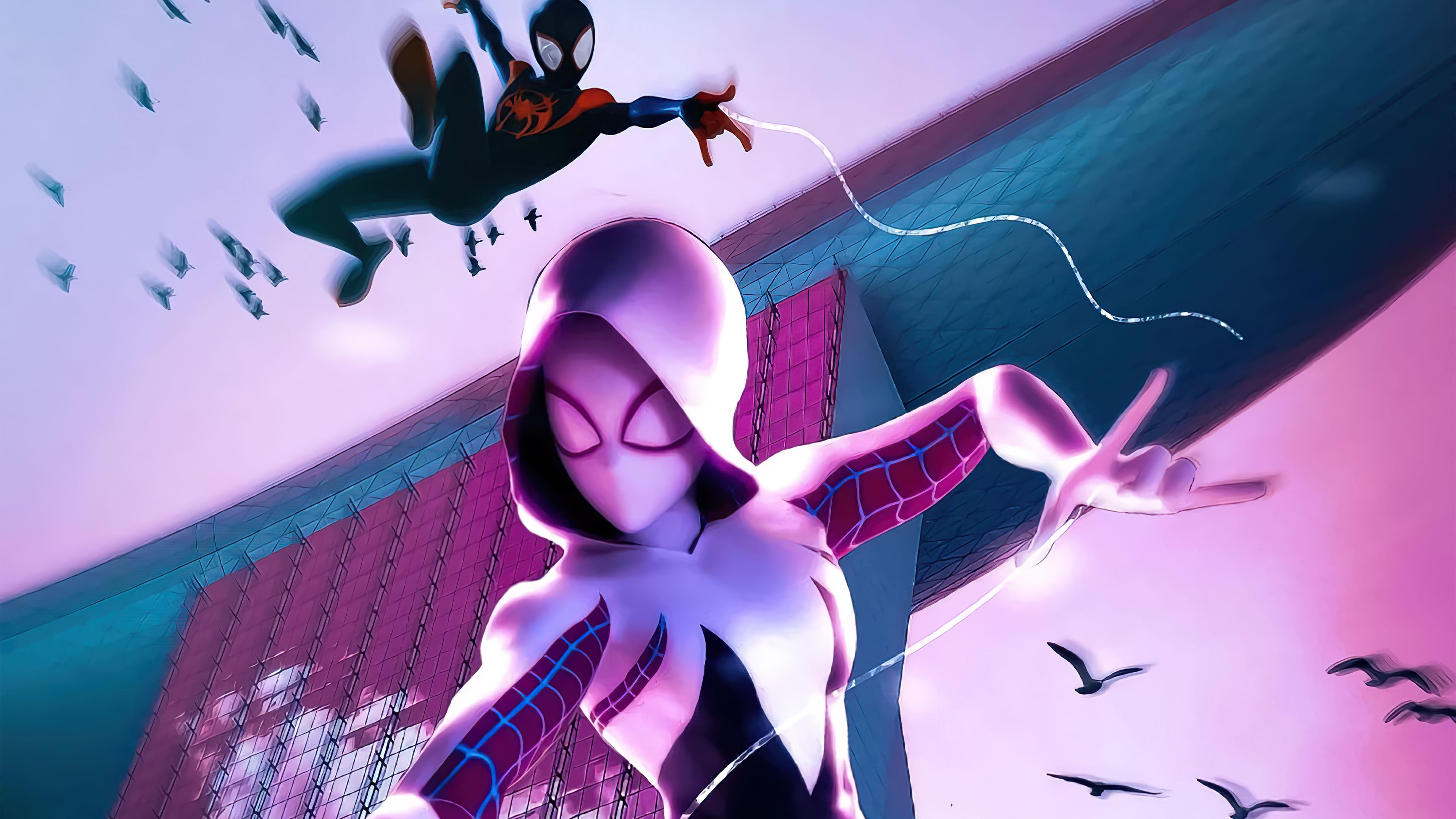 3840x2160 Gwen Stacy (Spider Man) Wallpaper
