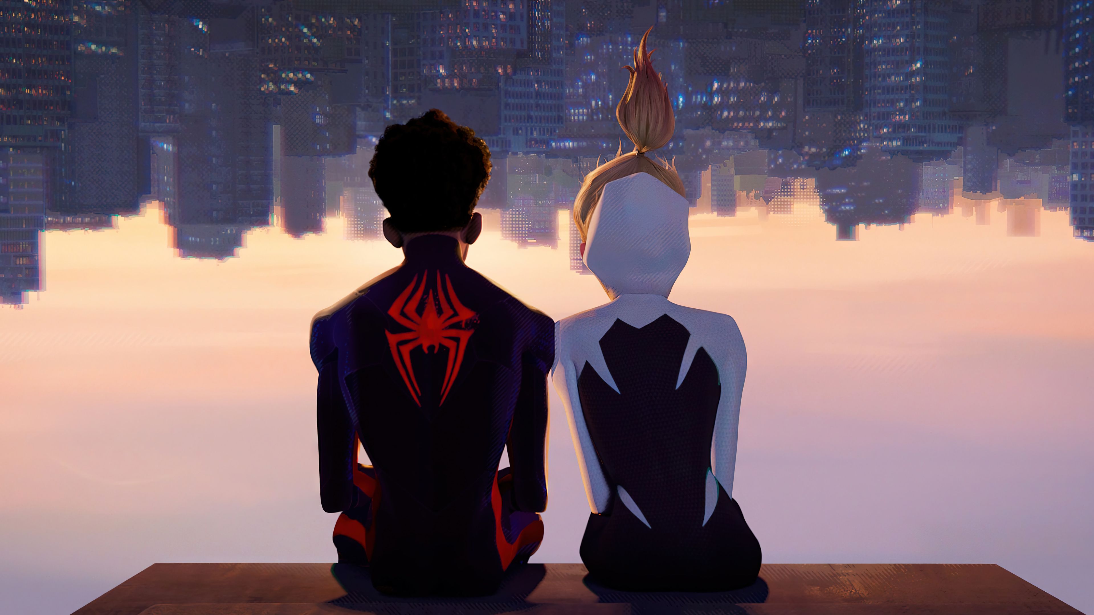 3840x2160 Miles Morales Spider Gwen Spider Man: Across The Spider Verse Wallpaper 4K HD PC H