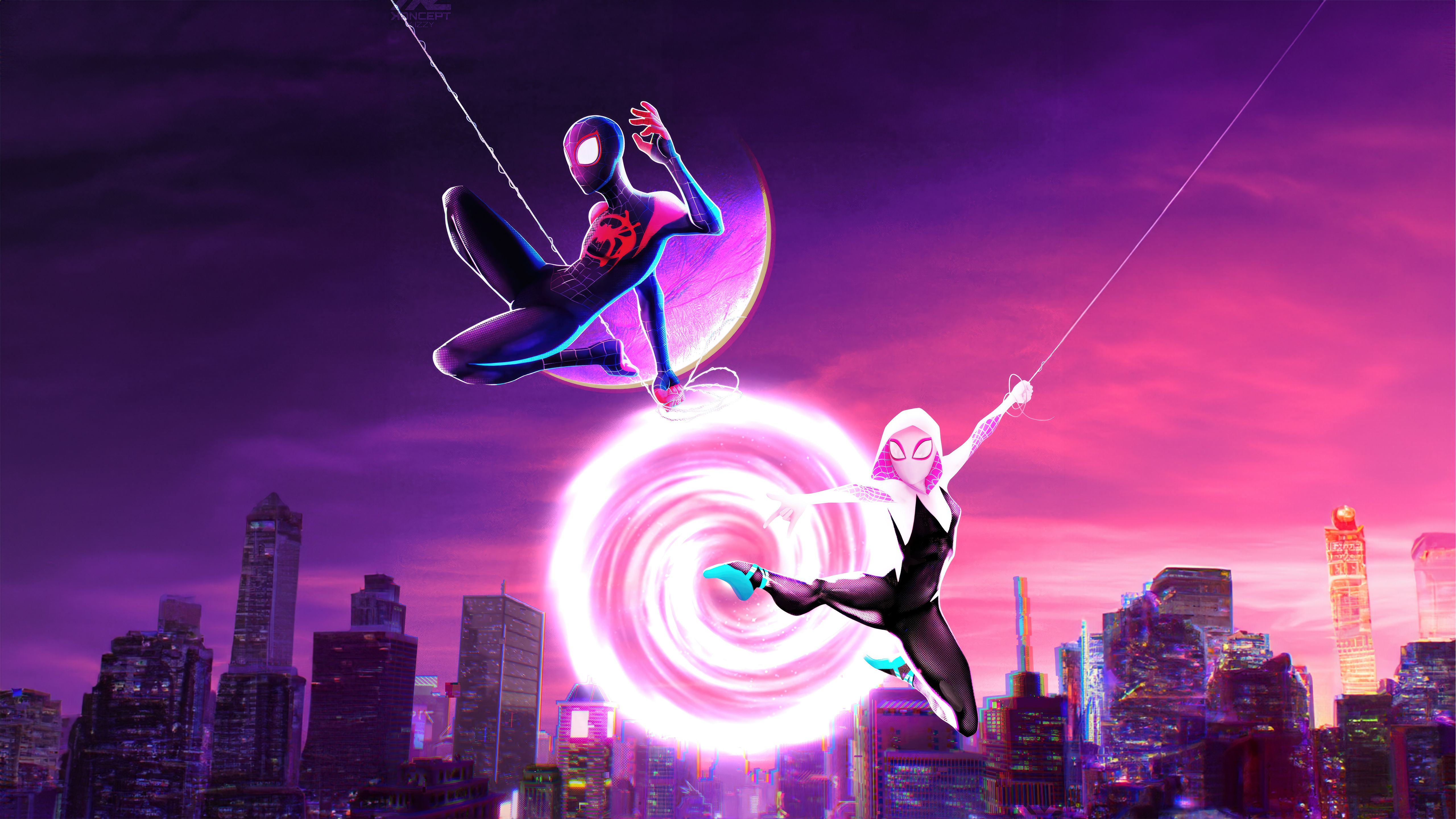 5120x2880 Miles And Gwen In Spiderman Across The Spider Verse 2023 Wallpaper, HD Superheroes Wallpaper, 4k Wallpaper, Image, Background, Photos and Picture