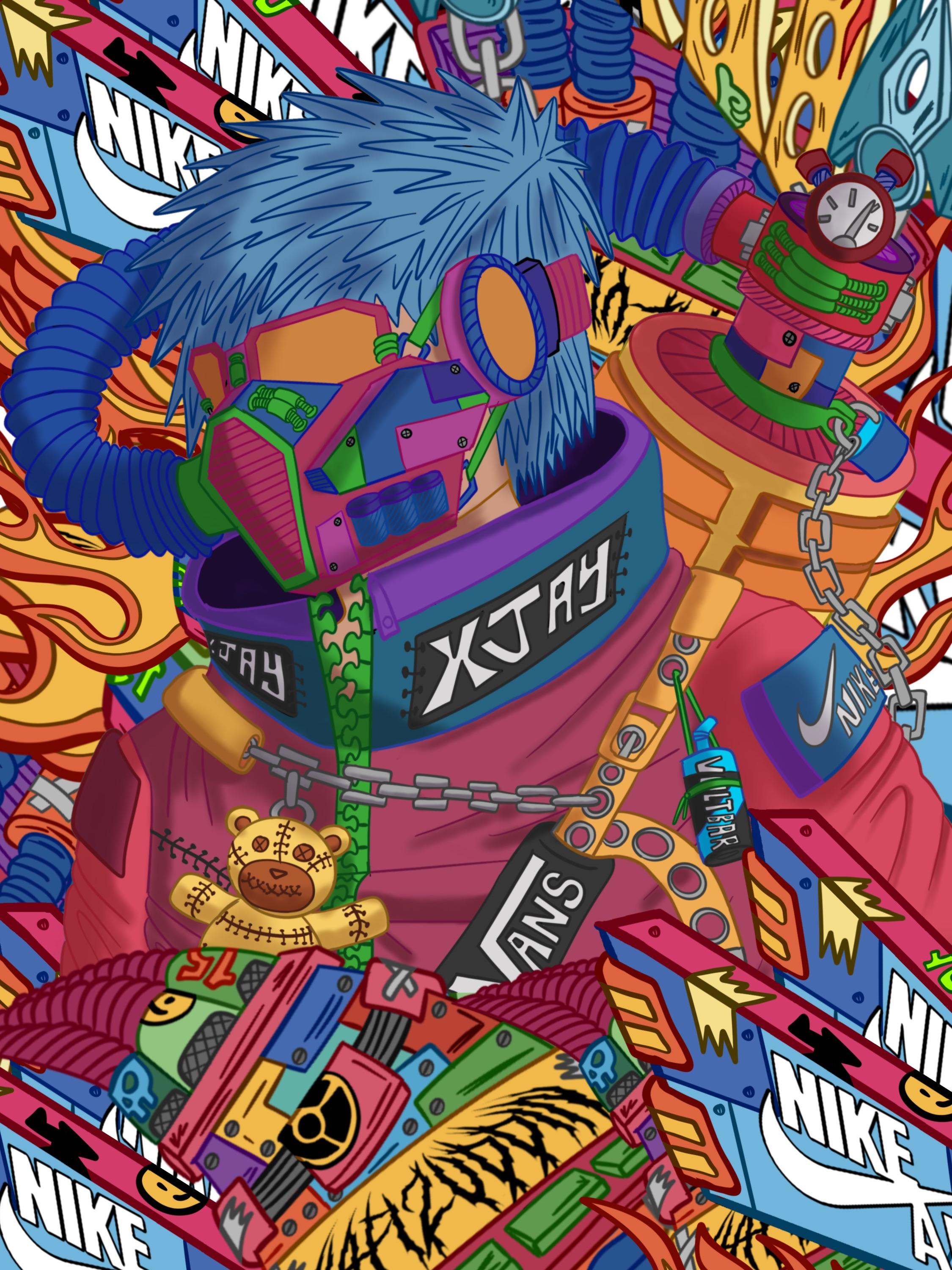 2250x3000 Self Made IPhone Wallpaper (Procreate)