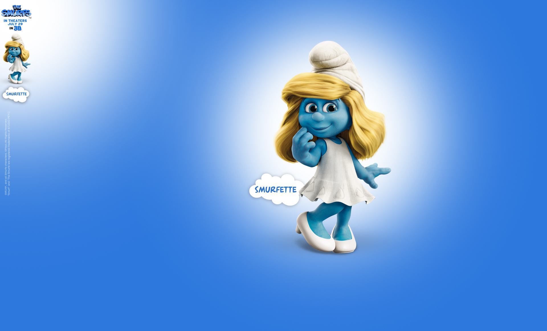 1920x1160 Smurfette Wallpaper