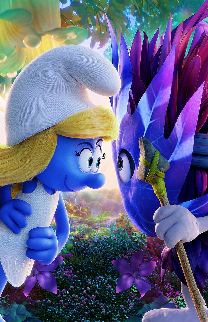 728x1125 HD wallpaper: Smurfette, Smurfs: The Lost Village, Animation