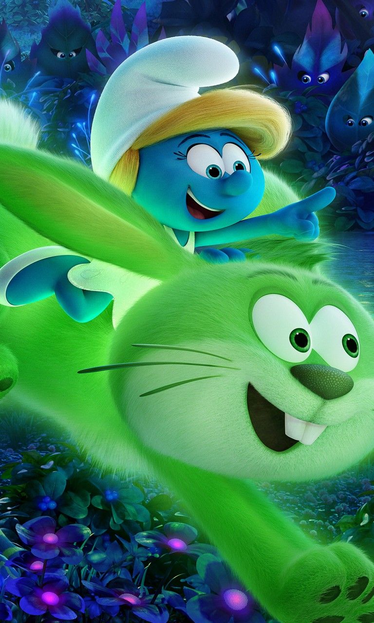 768x1280 Smurfs The Lost Village Smurfette Wallpaper