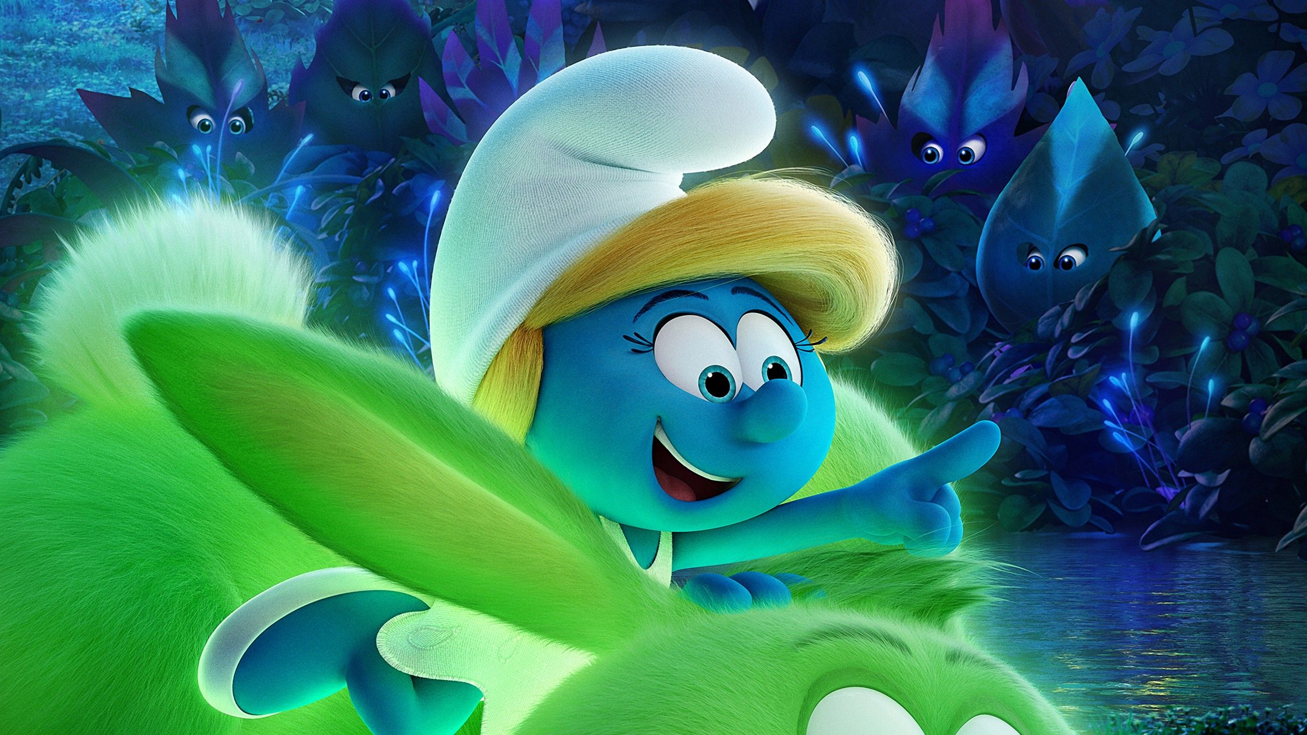 2560x1440 Smurfs The Lost Village Smurfette Wallpaper