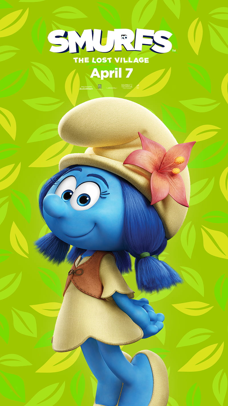 800x1422 Smurfblossom, smurf, cartoon, show, kids, television, tv, HD phone wallpaper