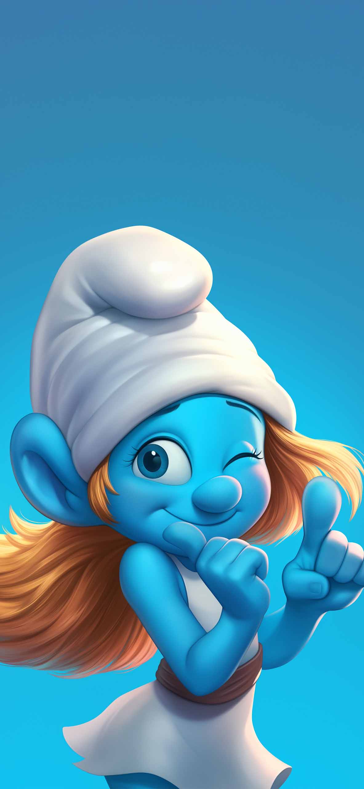 1183x2560 Smurfette Fun Wallpaper Cartoon Wallpaper iPhone