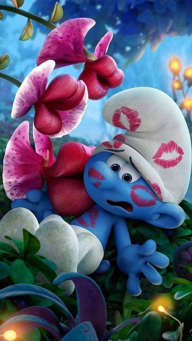 800x1422 HD funny smurf wallpaper
