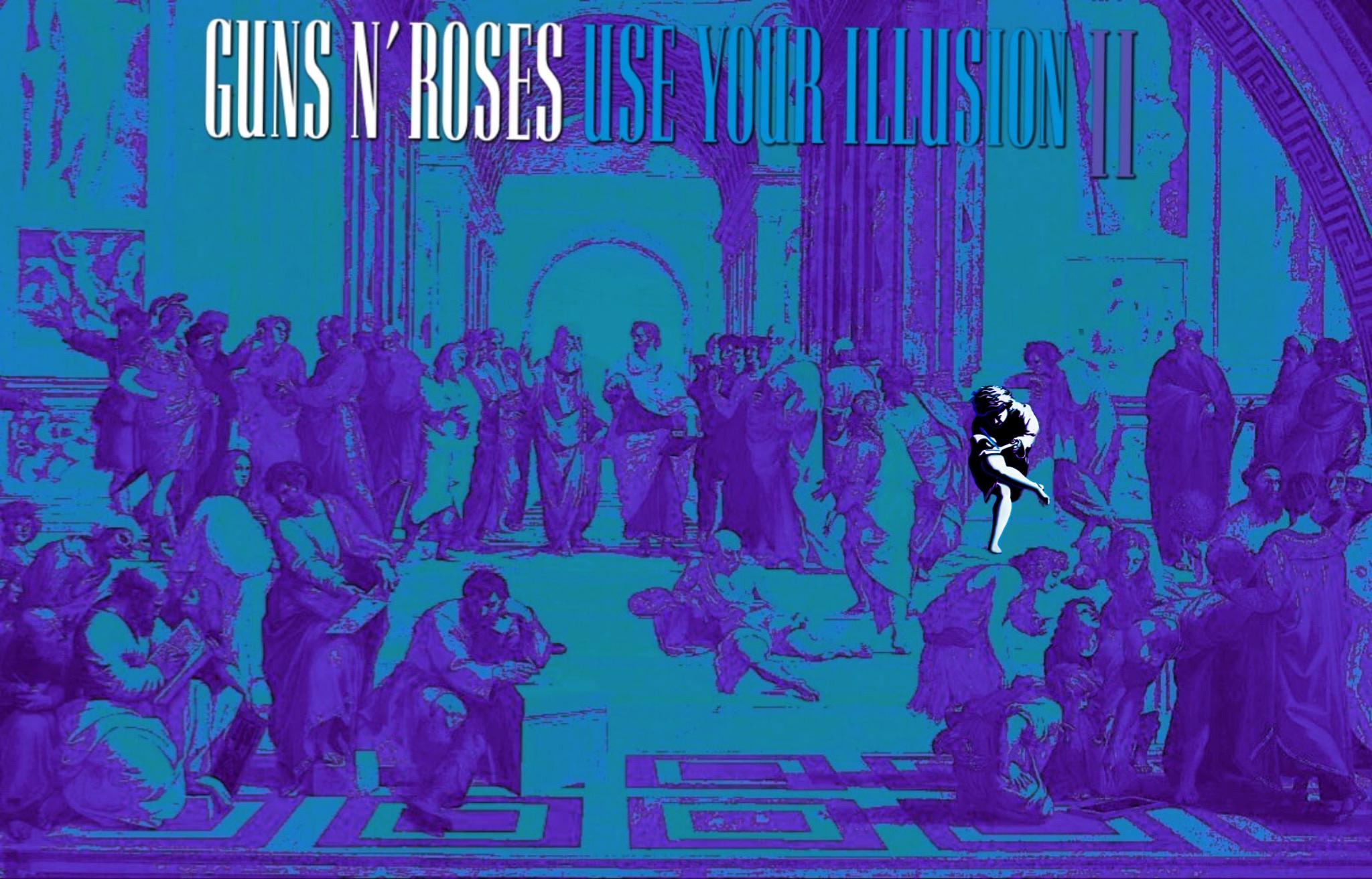 2048x1313 So, i tried to make the full version of the cover of Use your illusion hope you like it! (I'm working for UYI 1)
