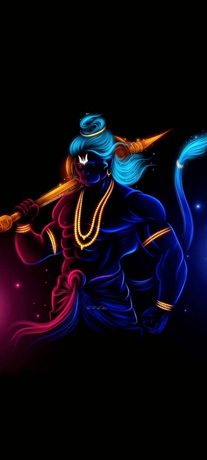 675x1500 Hanuman 4k Phone Wallpaper