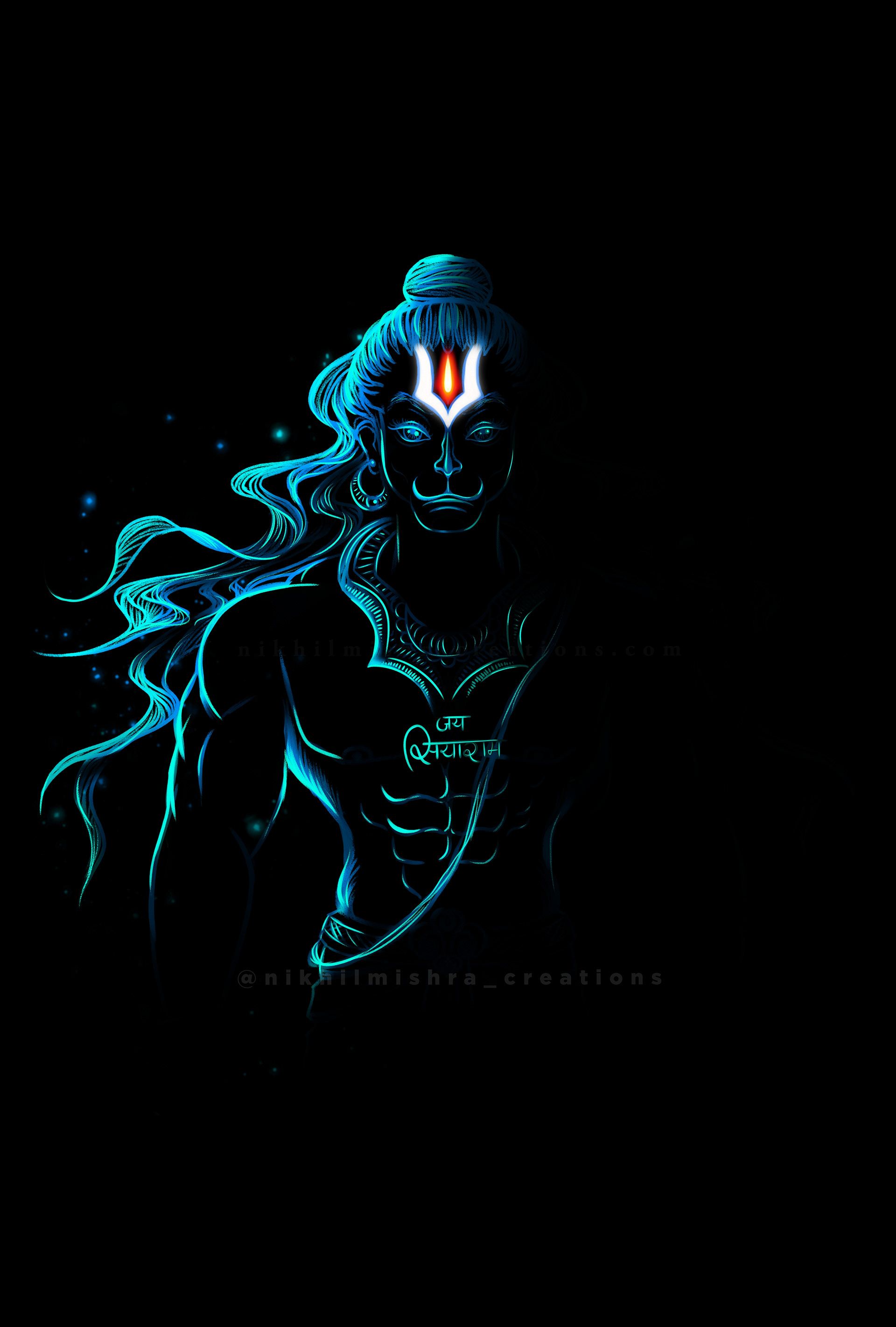 1920x2843 Hanuman ji digital artwork (1). Image - Behance