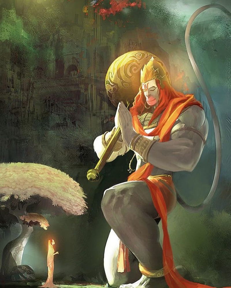 800x1000 Jai Hanuman, anjaneya, chiranjeevi, god, jai shri ram, lord, monkey, ram, vayuputra, HD phone wallpaper