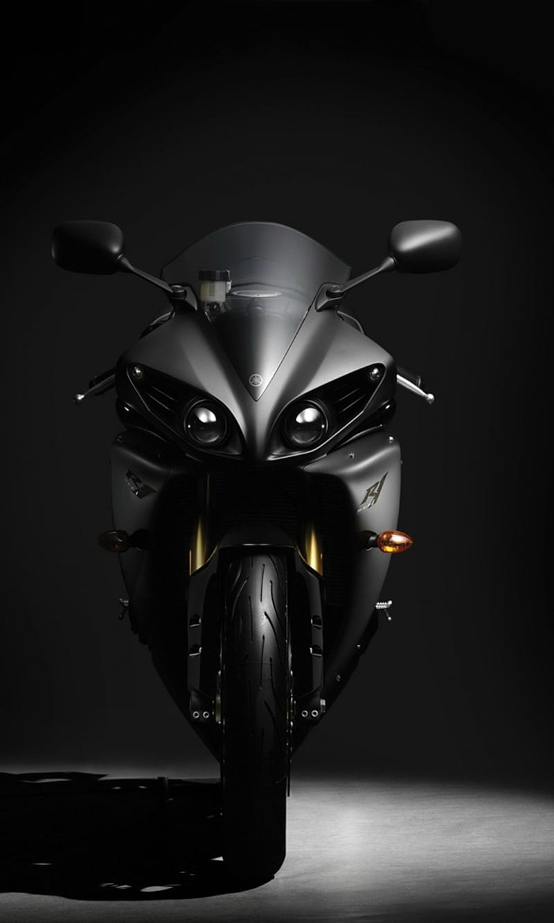 800x1333 Yamaha bike, black, motorbike, muscle, new, race, speed, vehicle, HD phone wallpaper