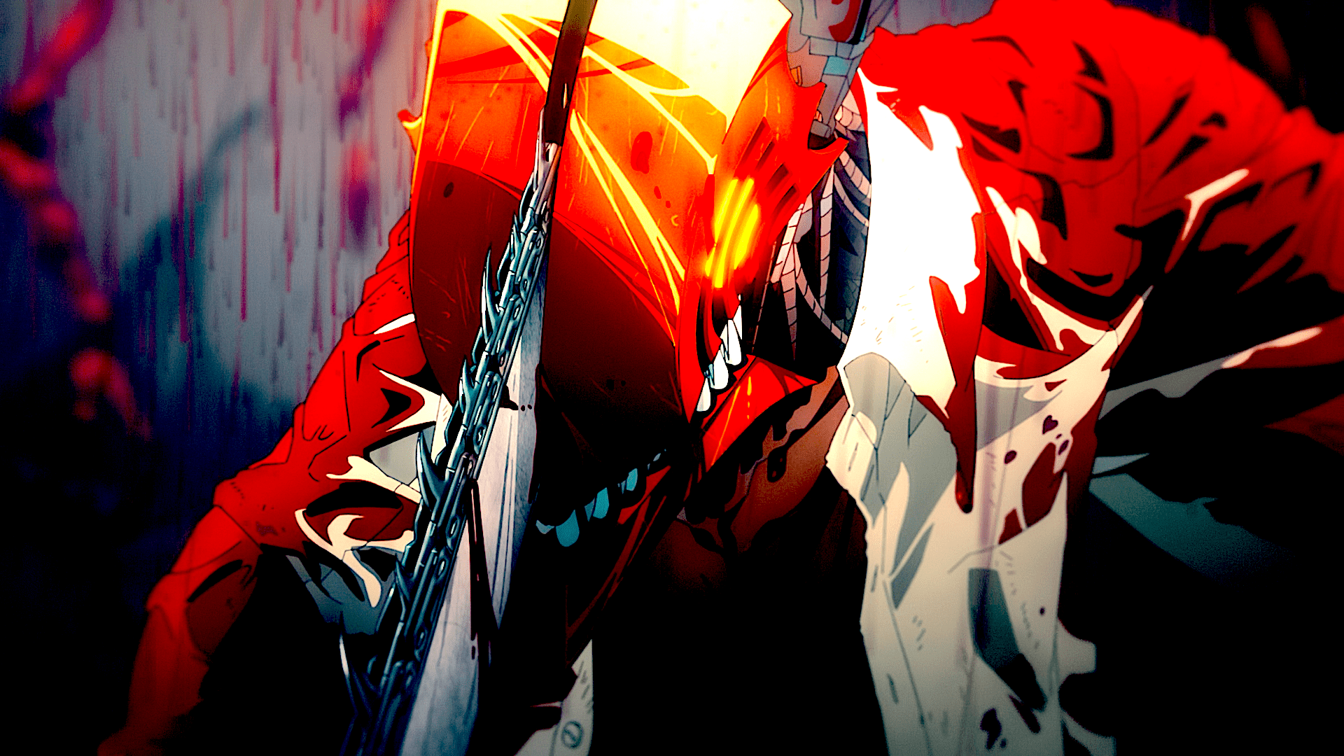 1920x1080 Chainsaw Man Anime HD Wallpaper: Intense Action in Vivid Detailx1080
