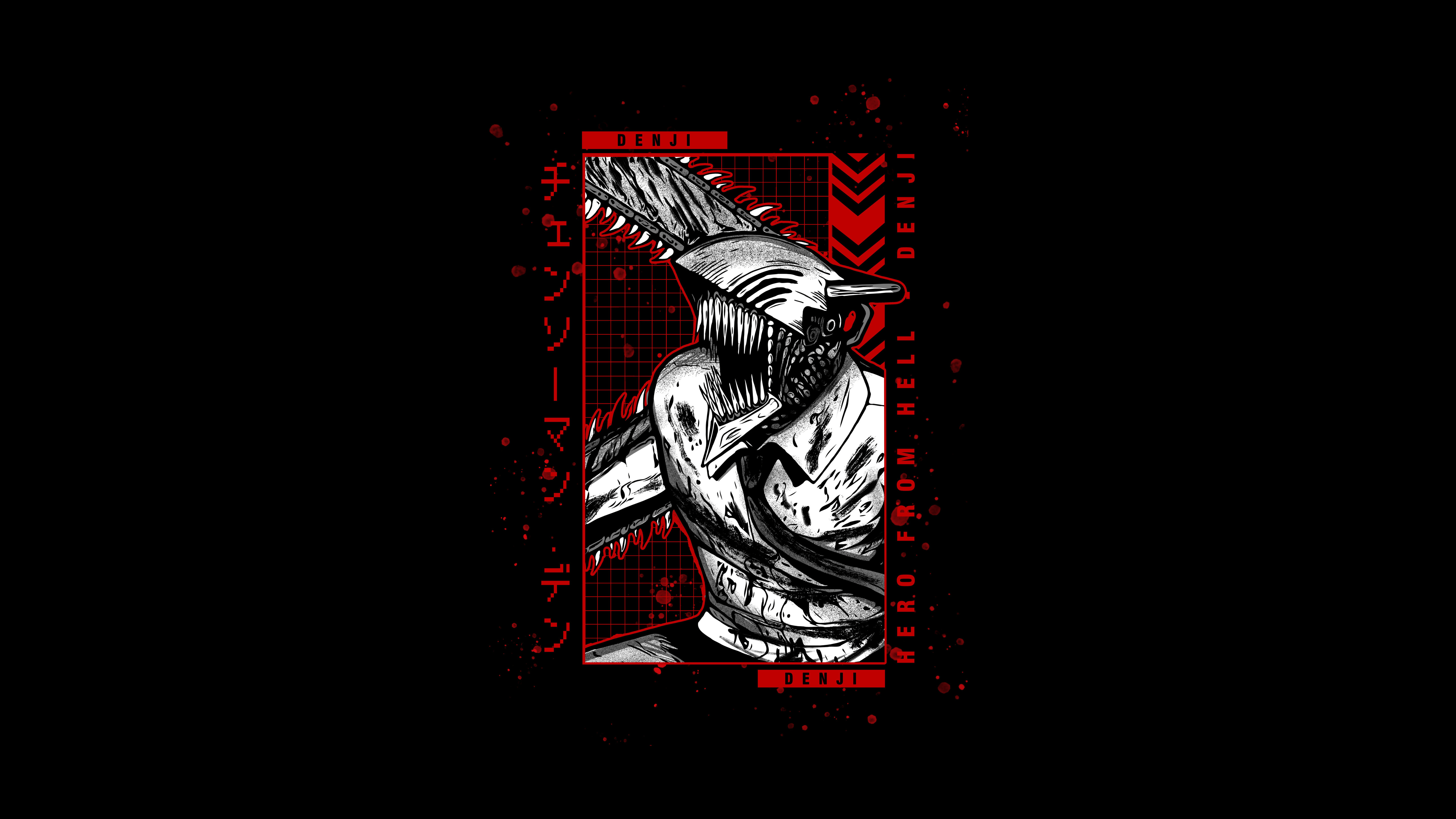 5120x2880 Denji Wallpaper 4K, AMOLED, Chainsaw Man
