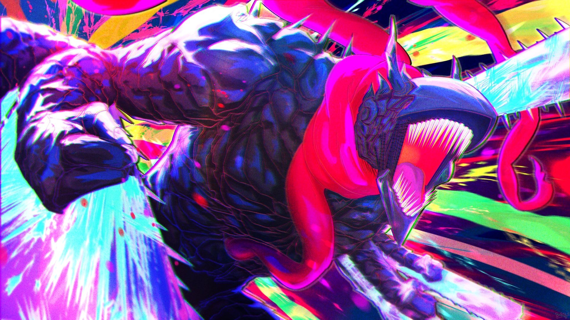 1920x1080 Chainsaw Man 4K Ultra HD: Vivid Action Wallpaper