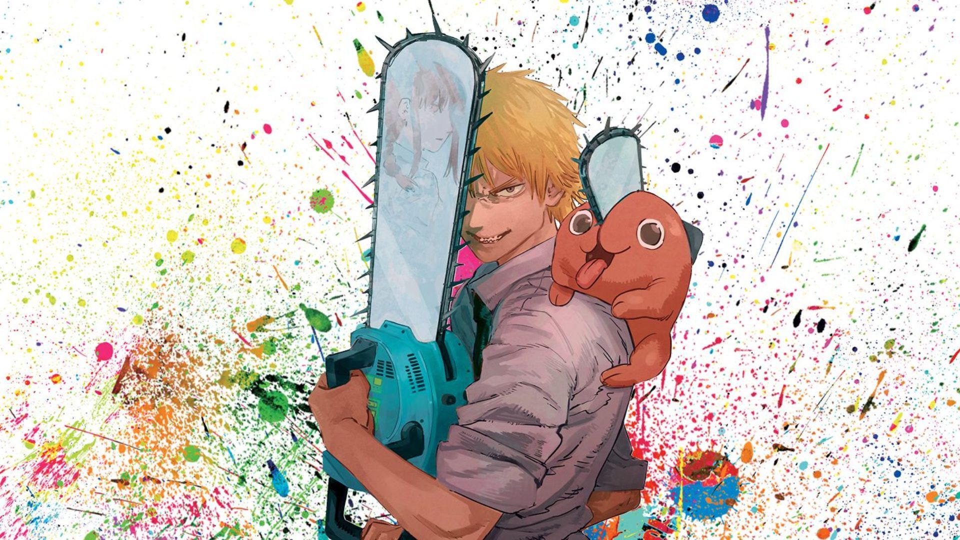 1920x1080 Phone wallpaper: Chainsaw Man, Denji (Chainsaw Man), Pochita (Chainsaw Man), Anime 1061307