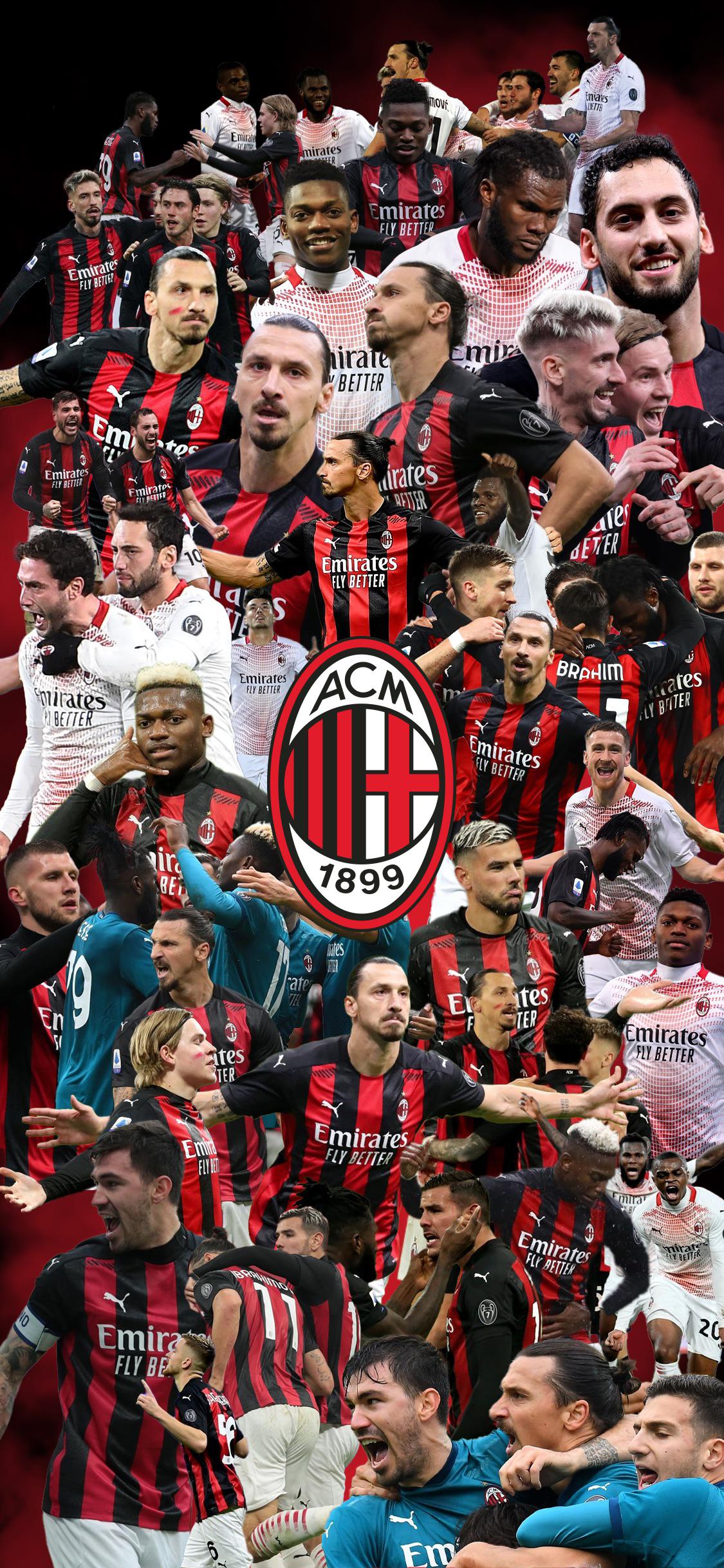 1125x2436 Phone wallpaper with all AC Milan goals in half Serie A season