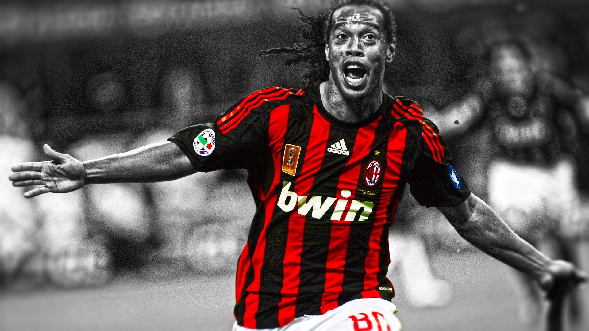 1920x1080 Wallpaper wallpaper, football, player, ac milan, Sport, Ronaldinho for mobile and desktop, section спорт, resolution 1920x1080