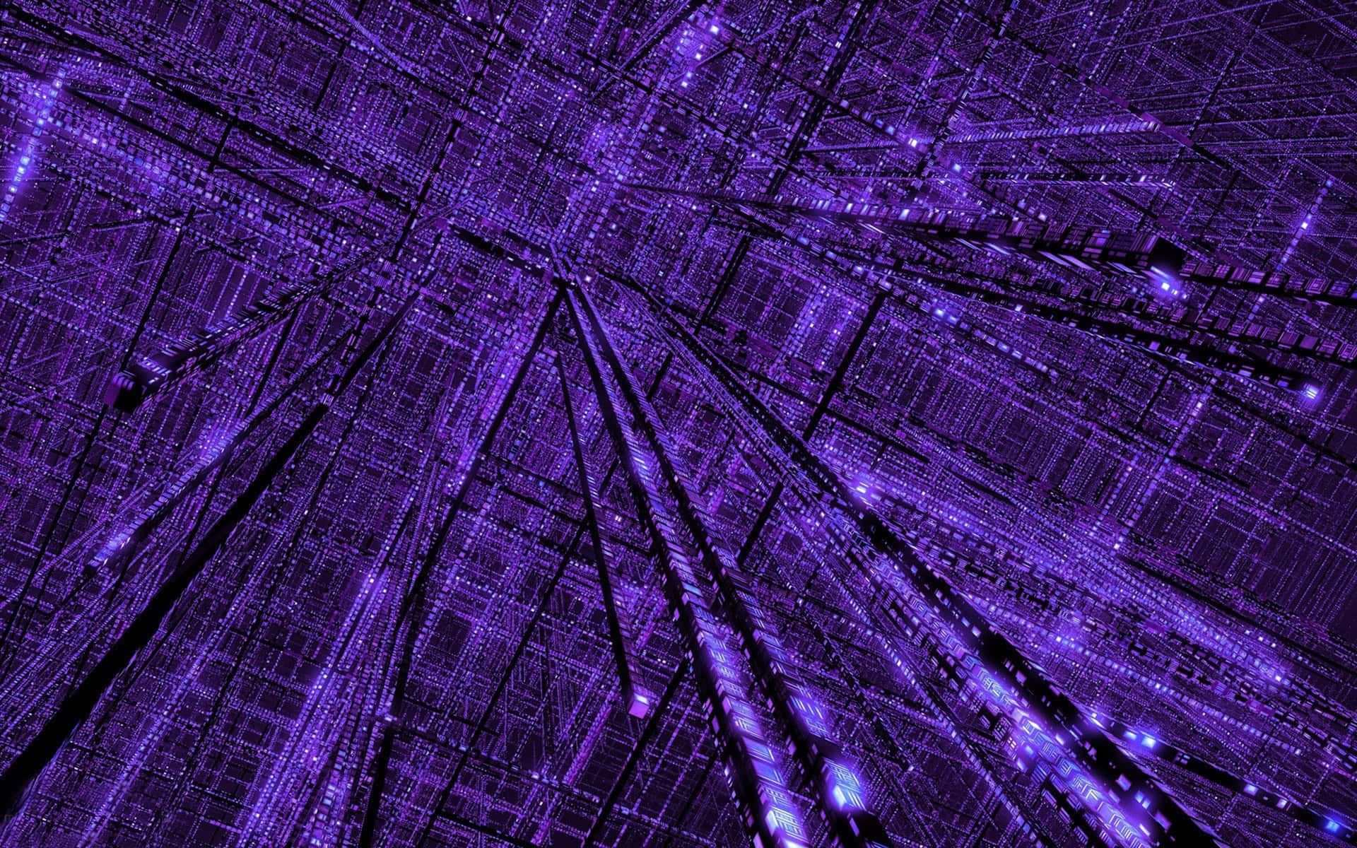 1920x1200 Purple Matrix Wallpaper