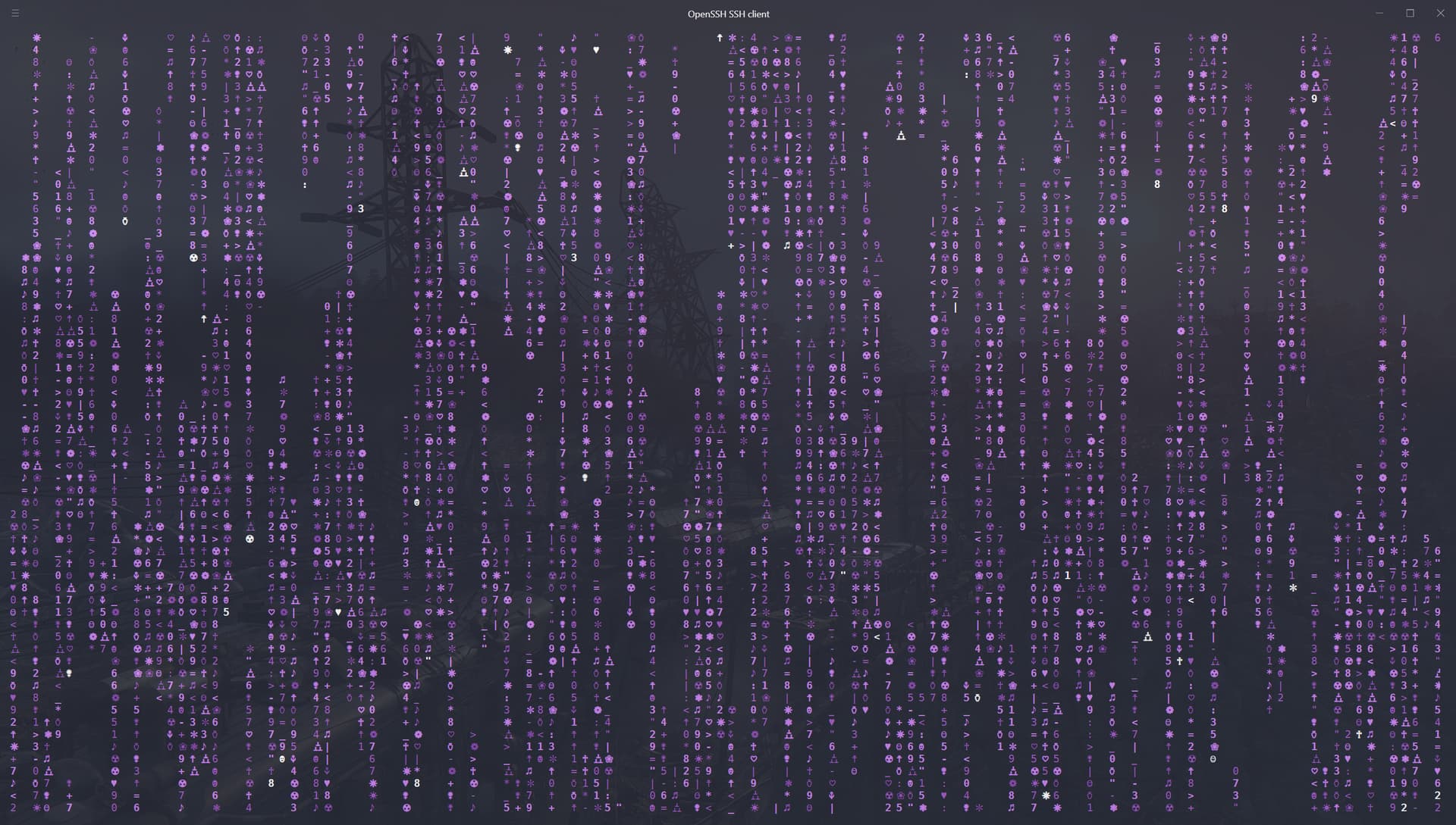 1920x1089 Purple Matrix Wallpaper