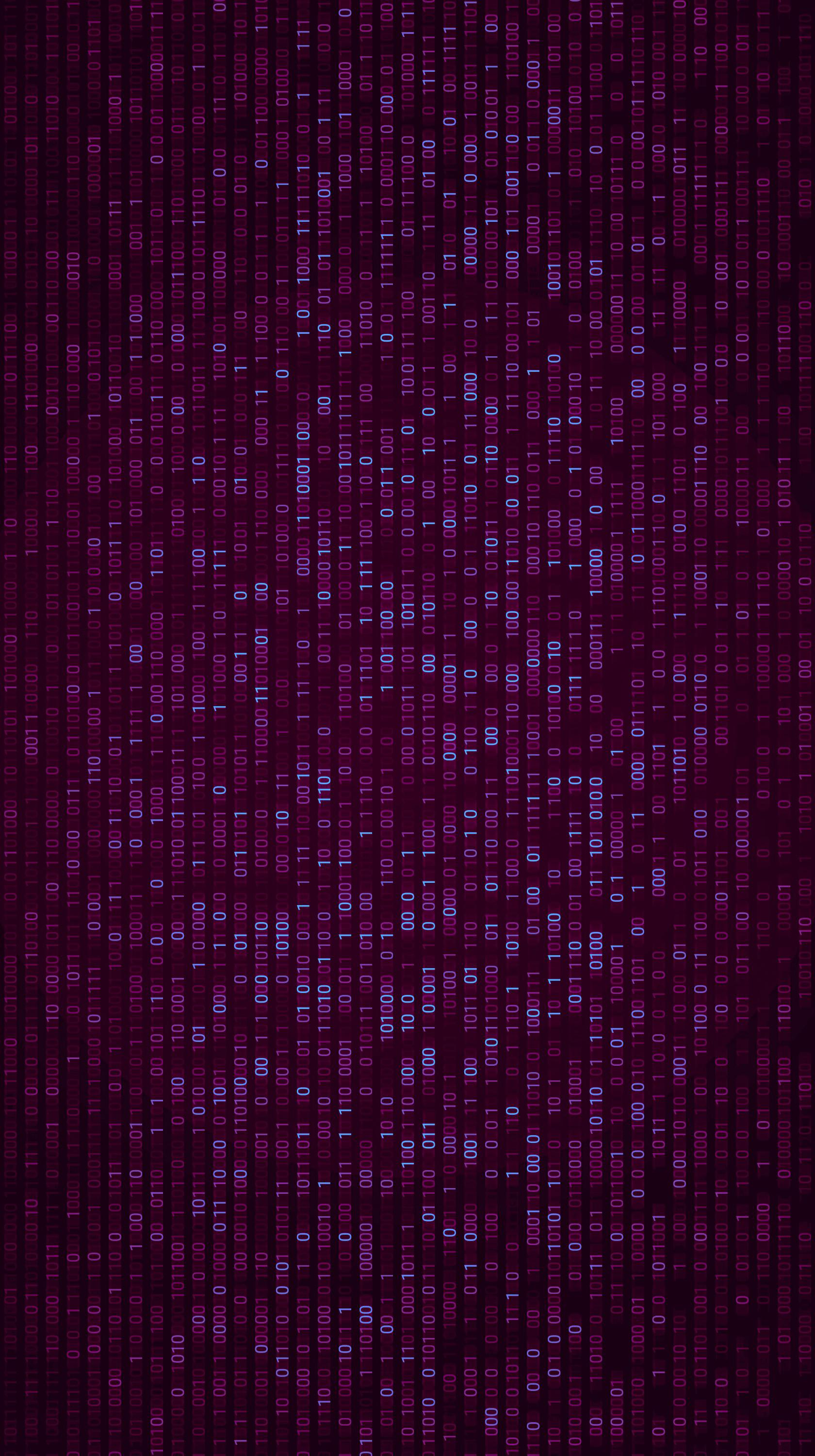 1680x3000 Purple Matrix Wallpaper