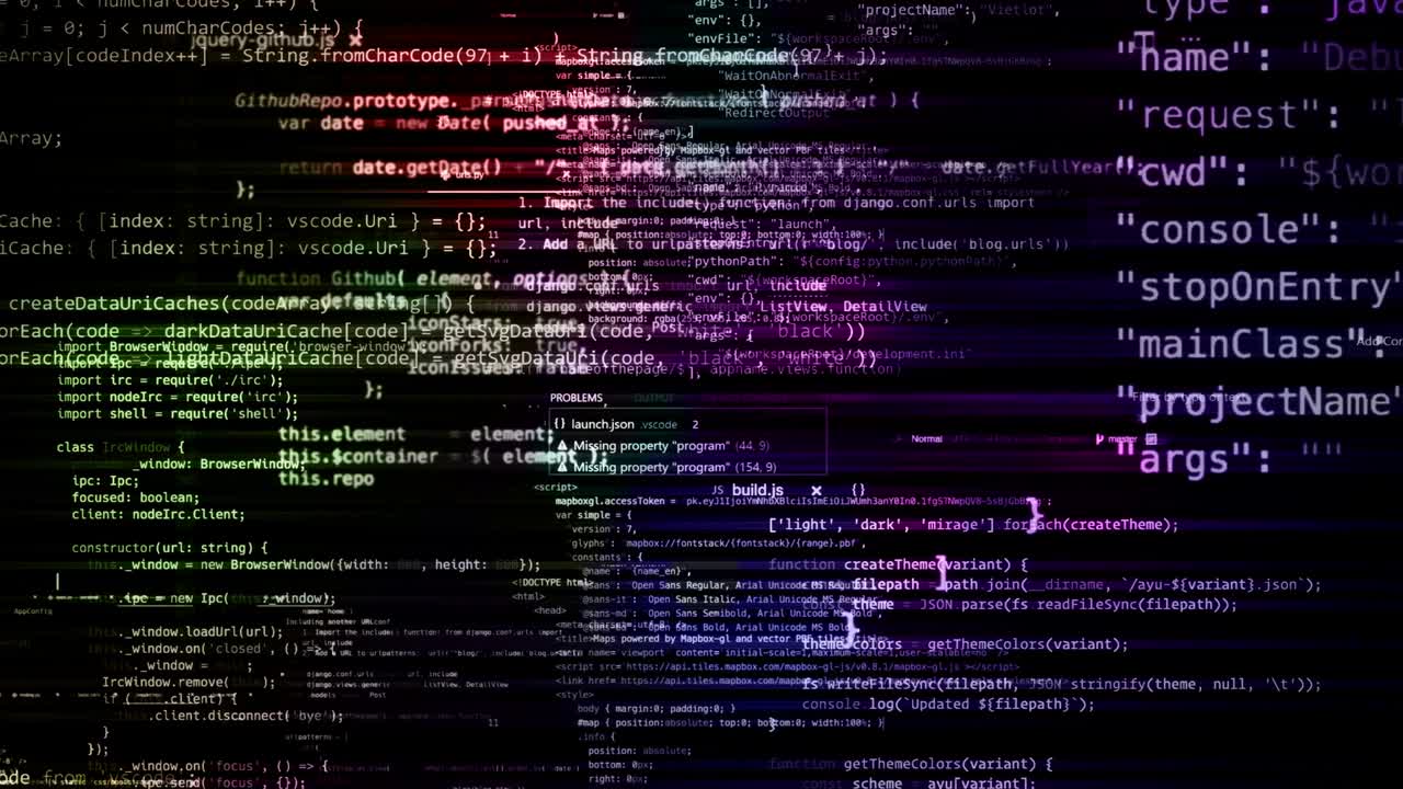1280x720 Desktop source code and wallpaper by computer language with coding and programming